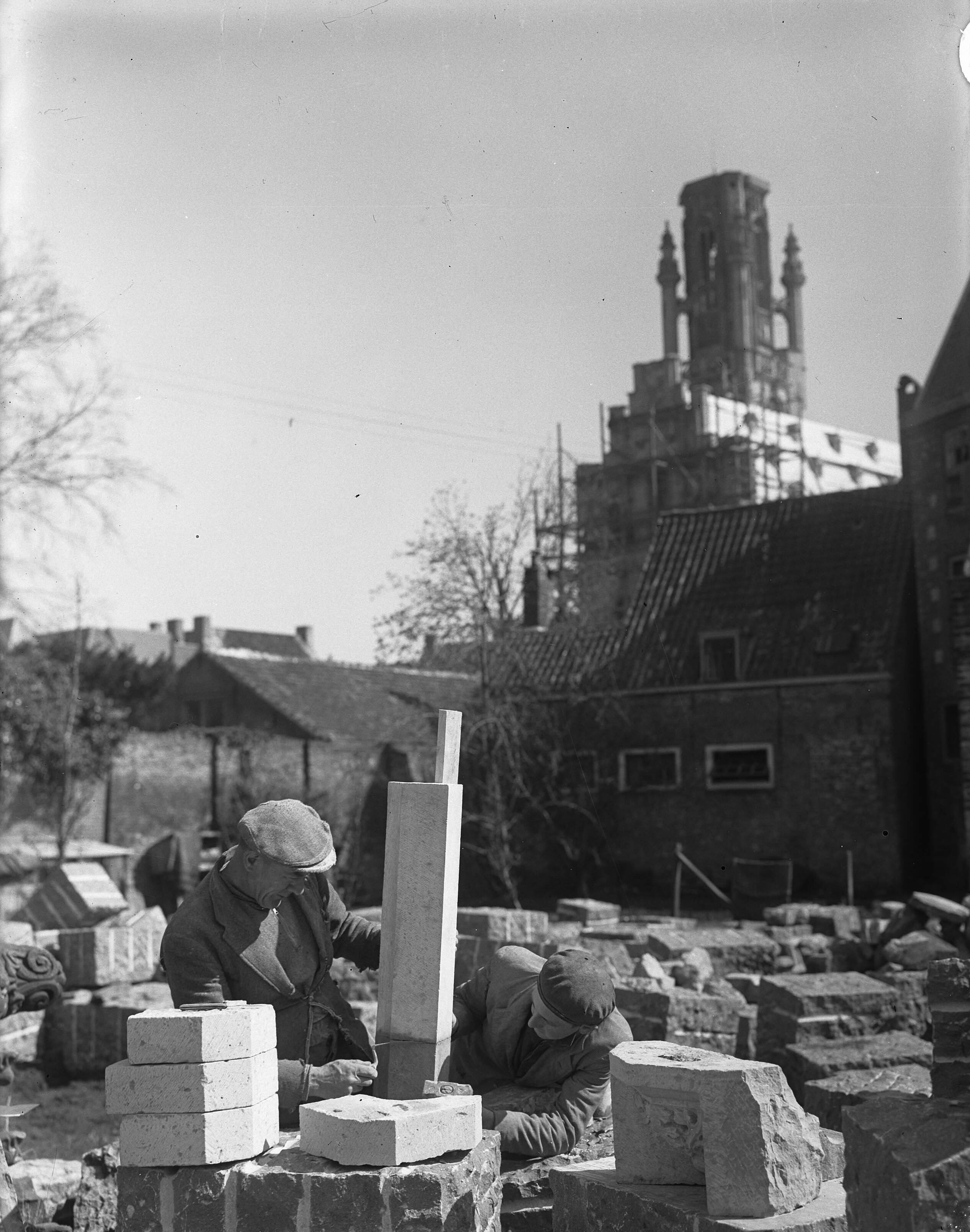 Fotocollectie Anefo — Stadhuis Middelburg — Foto: Moedrik, D. / Anefo. Licentie: Set B: Rechtenvrij / Publiek Domein. Bron: Nationaal Archief. http://hdl.handle.net/10648/a8b50f3a-d0b4-102d-bcf8-003048976d84