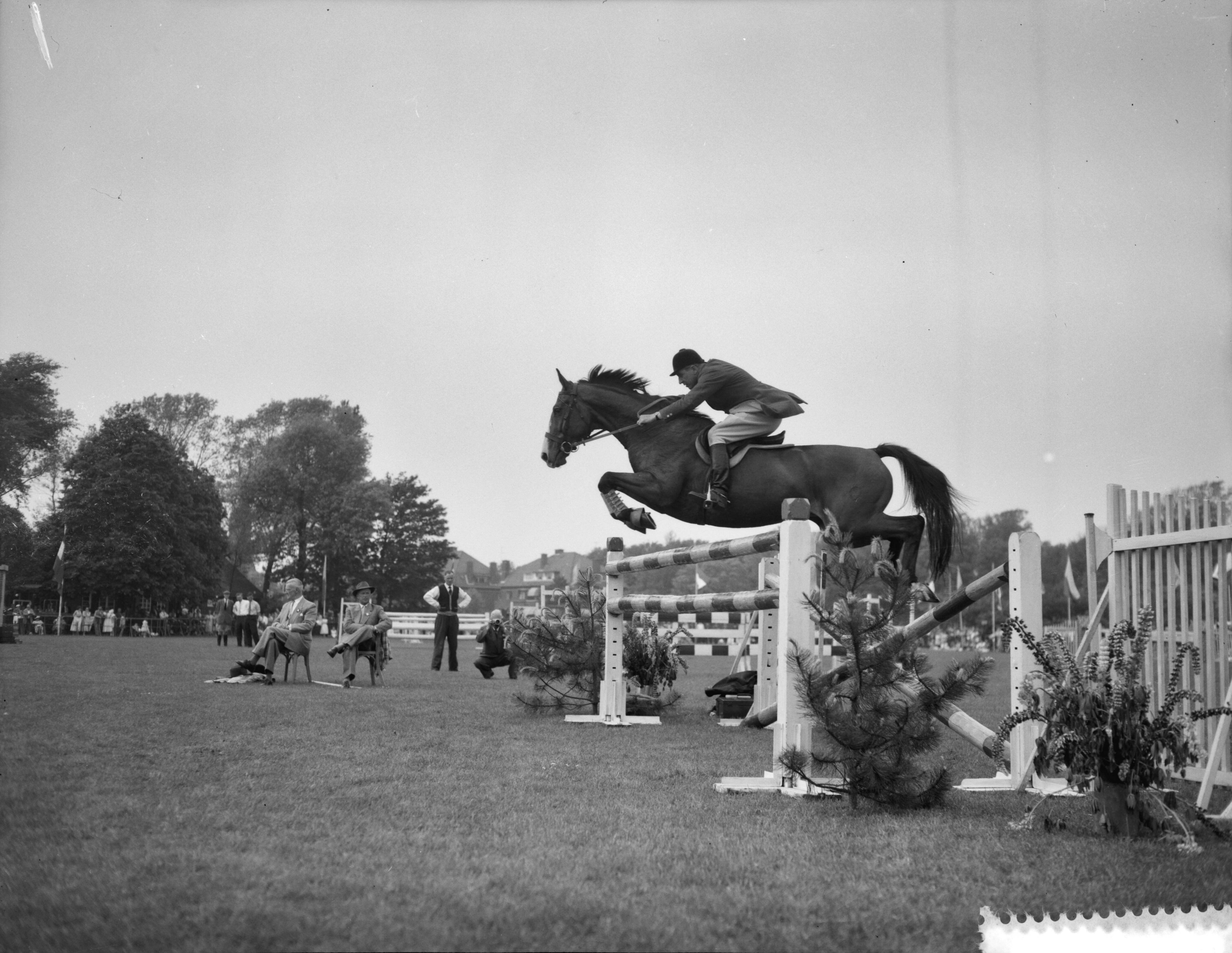 Fotocollectie Anefo — Nationaal concours hippique in het Westbroekpark te Den Haag — Foto: Rossem, Wim van / Anefo. Licentie: Set B: Rechtenvrij / Publiek Domein. Bron: Nationaal Archief. http://hdl.handle.net/10648/a97e5b6a-d0b4-102d-bcf8-003048976d84