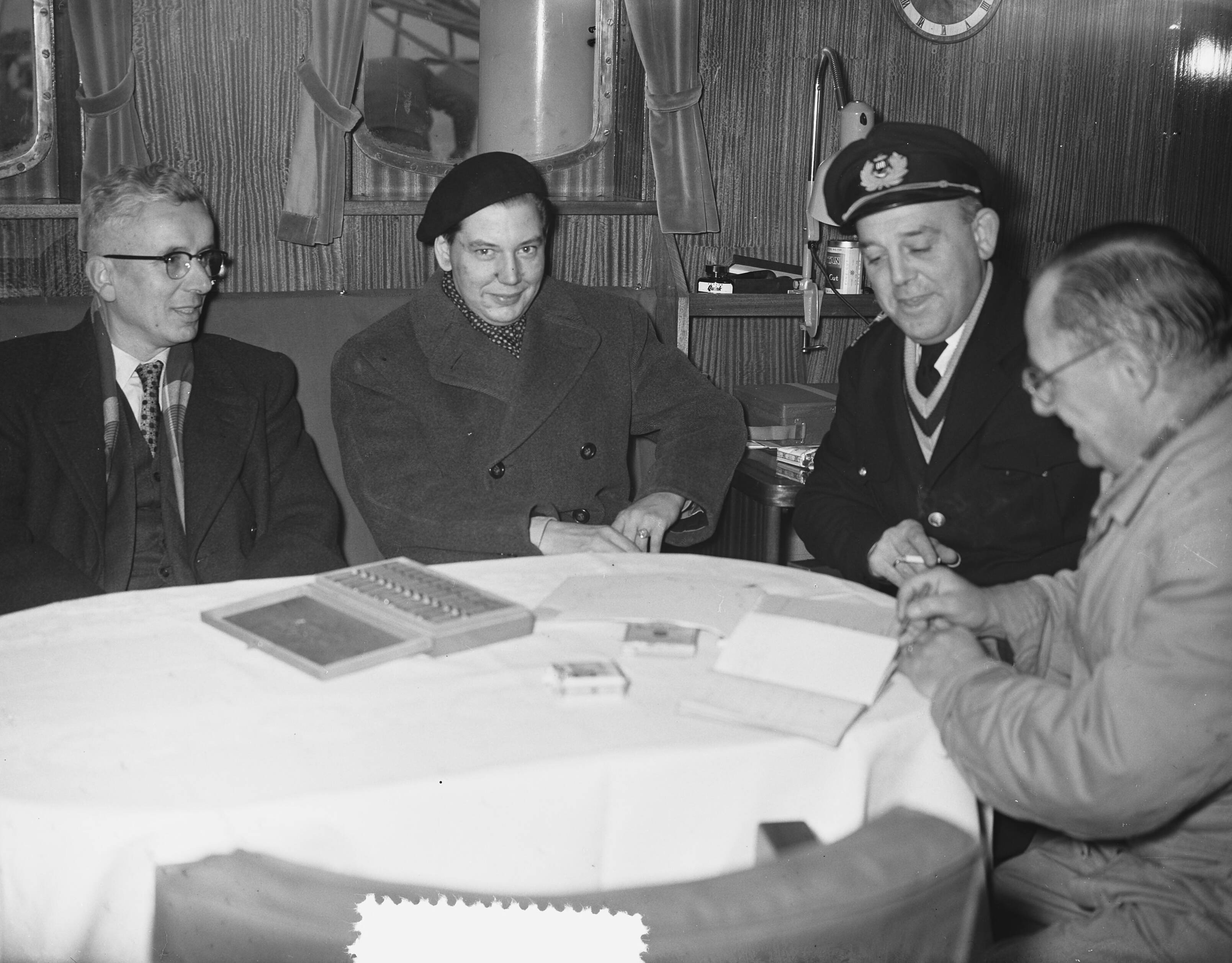Proefvaart m.s. "Etly Danielsen" gebouwd bij de NV Zaanlandse Scheepsbouw Mij. te Zaandam — Foto: Bilsen, Joop van / Anefo. — Licentie: Set B: Rechtenvrij / Publiek Domein. Bron: Nationaal Archief. http://hdl.handle.net/10648/a9401bac-d0b4-102d-bcf8-003048976d84