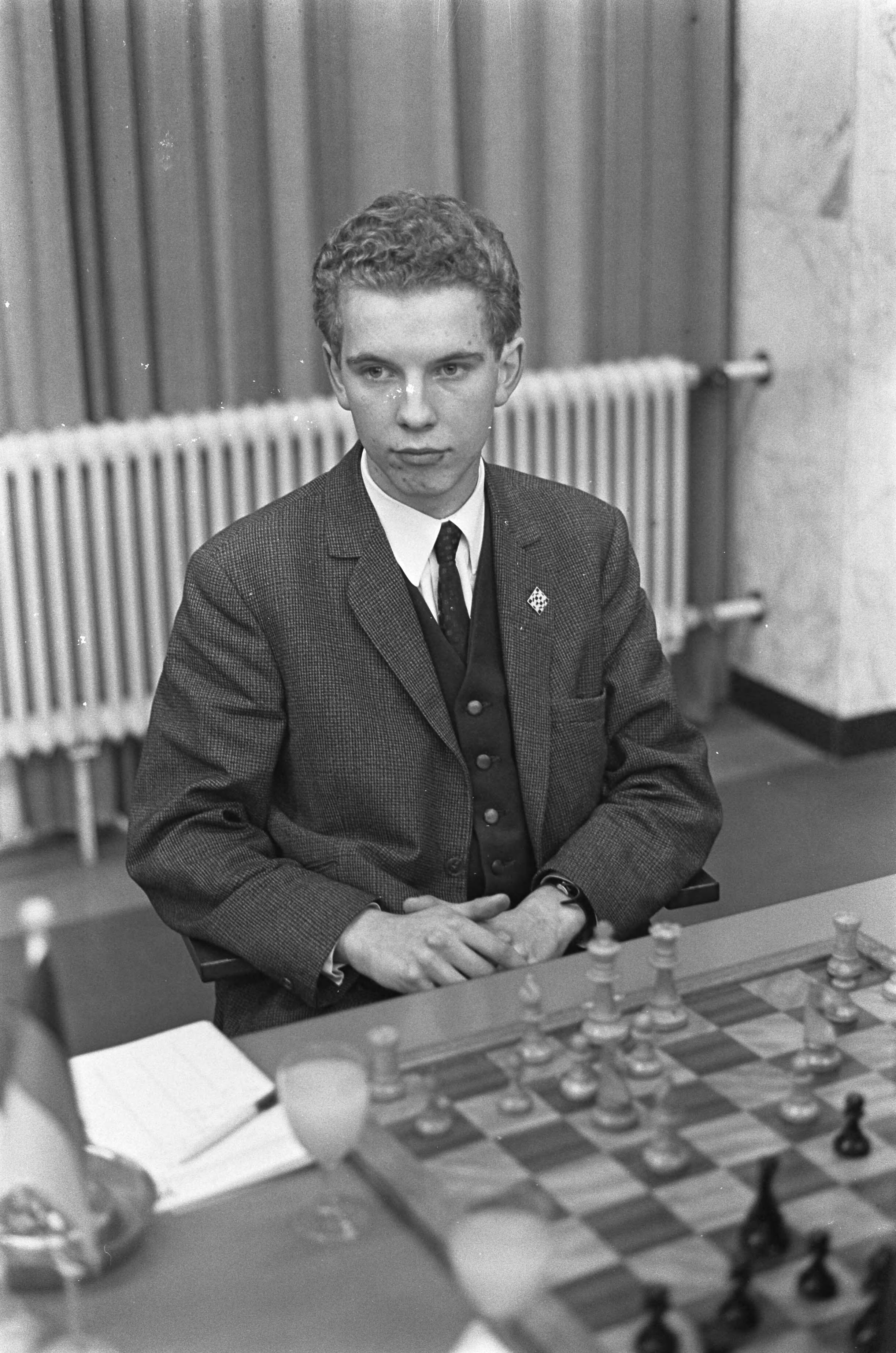 Fotocollectie Anefo — Internationaal Jeugdschaaktoernooi te Groningen, nummer 2 23 Kiers (Nederland) — Foto: Nijs, Jac. de / Anefo. Licentie: Set B: Rechtenvrij / Publiek Domein. Bron: Nationaal Archief. http://hdl.handle.net/10648/ab09b8bc-d0b4-102d-bcf8-003048976d84