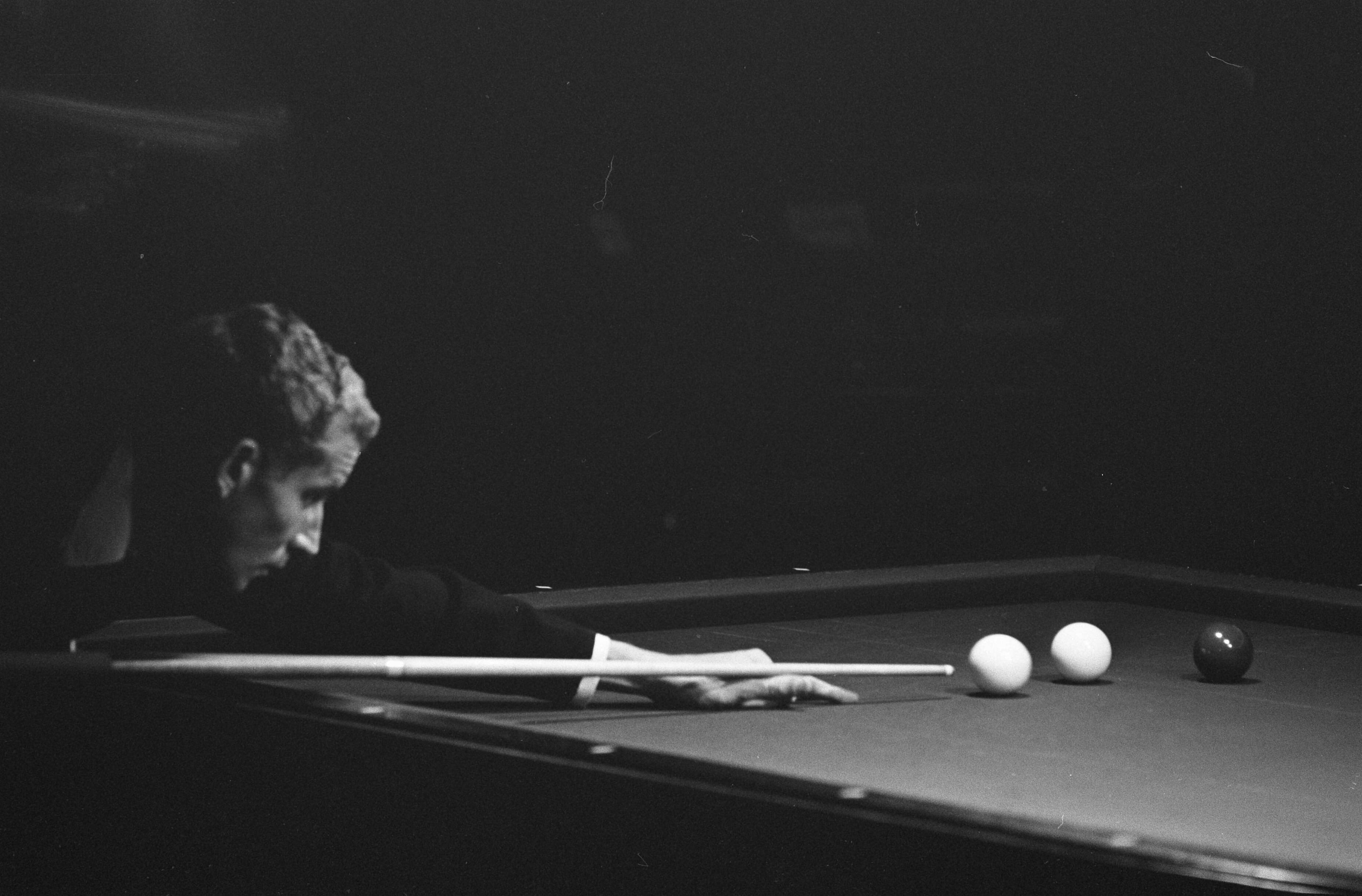 Fotocollectie Anefo — Wereldkampioenschap Ankerkader 47/2 biljarten in Groningen Scholte, aktie — Foto: Verhoeff, Bert / Anefo. Licentie: Set B: Rechtenvrij / Publiek Domein. Bron: Nationaal Archief. http://hdl.handle.net/10648/ab6c6c32-d0b4-102d-bcf8-003048976d84