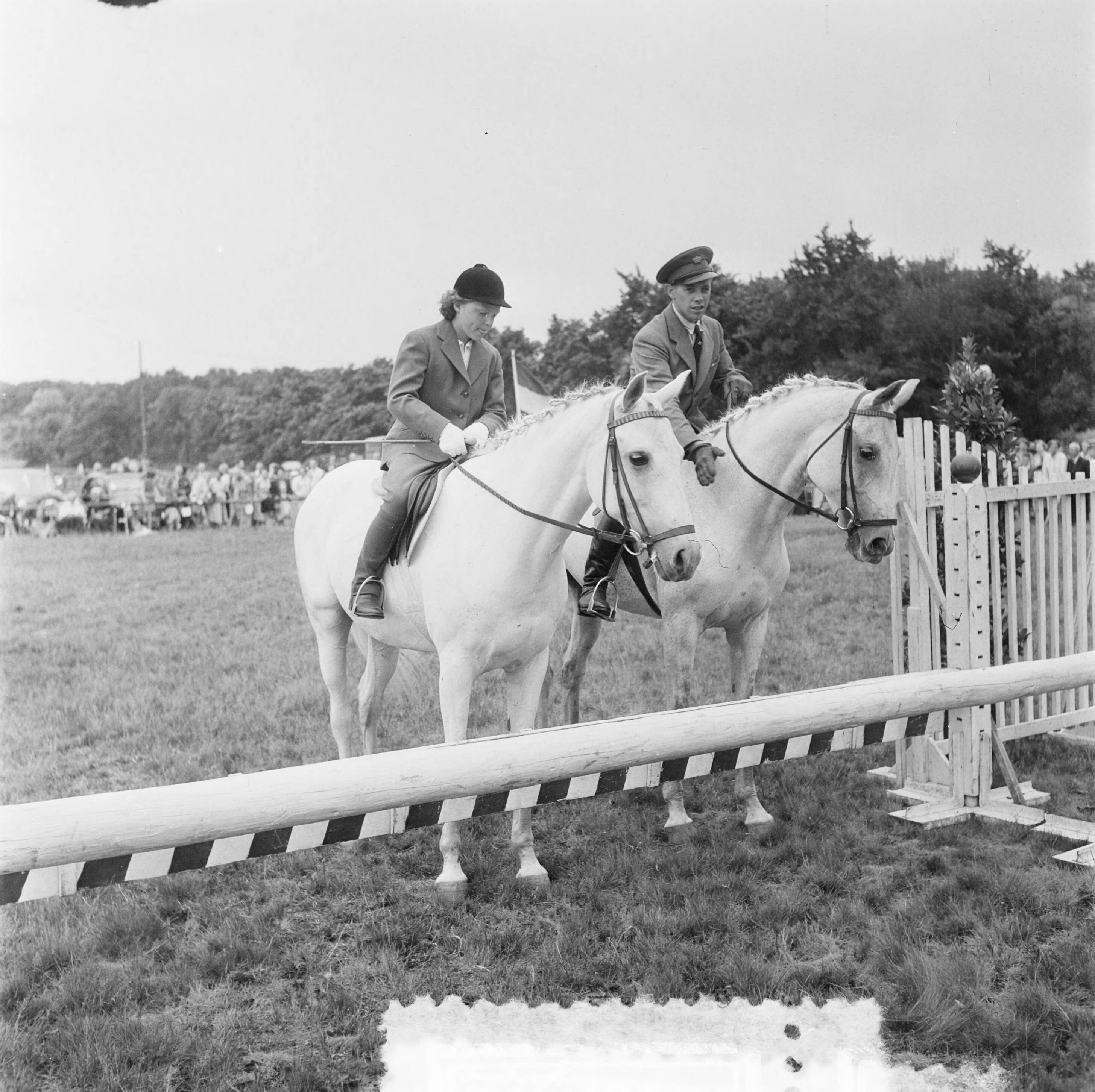Concours Hippique Den Haag — Concours Hippique Den Haag. Prinses Irene en een andere ruiter — Foto: Noske, J.D. / Anefo. Licentie: Set B: Rechtenvrij / Publiek Domein. Bron: Nationaal Archief. http://hdl.handle.net/10648/a8fe79a4-d0b4-102d-bcf8-003048976d84