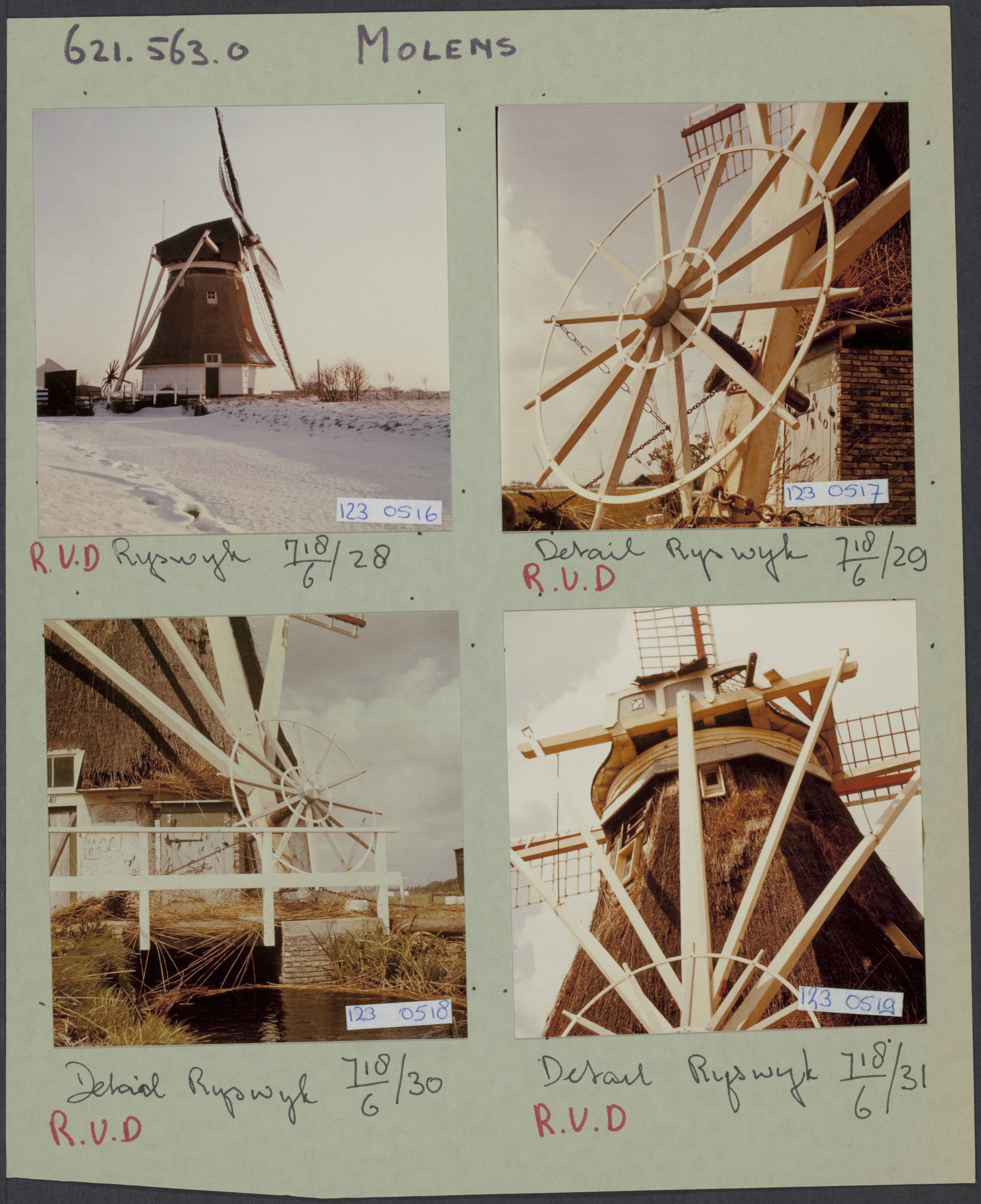 Fotocollectie Rijksvoorlichtingsdienst Eigen — Poldermolen "De Schaapweimolen" te Rijswijk (Zuid-Holland) [in sneeuwlandschap] — Foto: Rousel (repro) / RVD. Licentie: Set B: Rechtenvrij / Publiek Domein. Bron: Nationaal Archief. http://hdl.handle.net/10648/af2e281a-d0b4-102d-bcf8-003048976d84