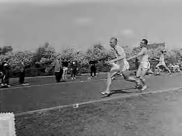 Fotocollectie Anefo — Nederlandse estafettekampioenschappen te Den Haag . 4x100 meter heren. Palander neemt over van Van Hardeveld — Foto: Noske, J.D. / Anefo. Licentie: Set B: Rechtenvrij / Publiek Domein. Bron: Nationaal Archief. http://hdl.handle.net/10648/a94d416a-d0b4-102d-bcf8-003048976d84