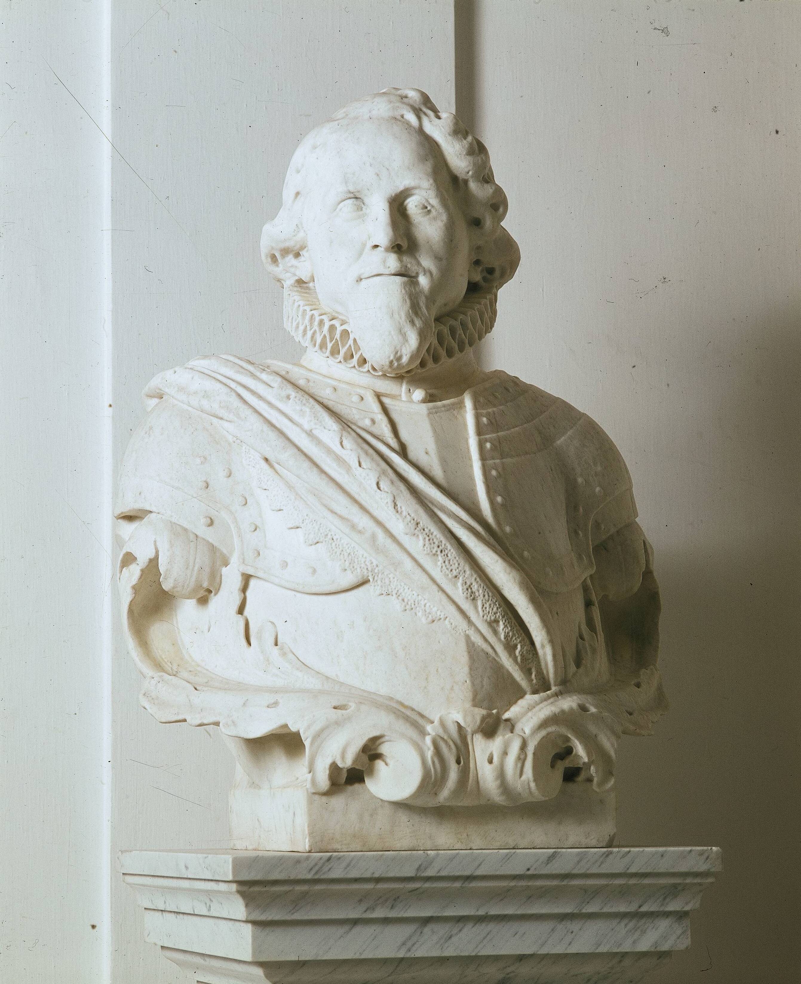Fotocollectie RVD / Koninklijk Huis — Interieur paleis Soestdijk, borstbeeld — Foto: Mastenbroek, Cees / RVD. Licentie: Set B: Rechtenvrij / Publiek Domein. Bron: Nationaal Archief. http://hdl.handle.net/10648/afb1ebaa-d0b4-102d-bcf8-003048976d84