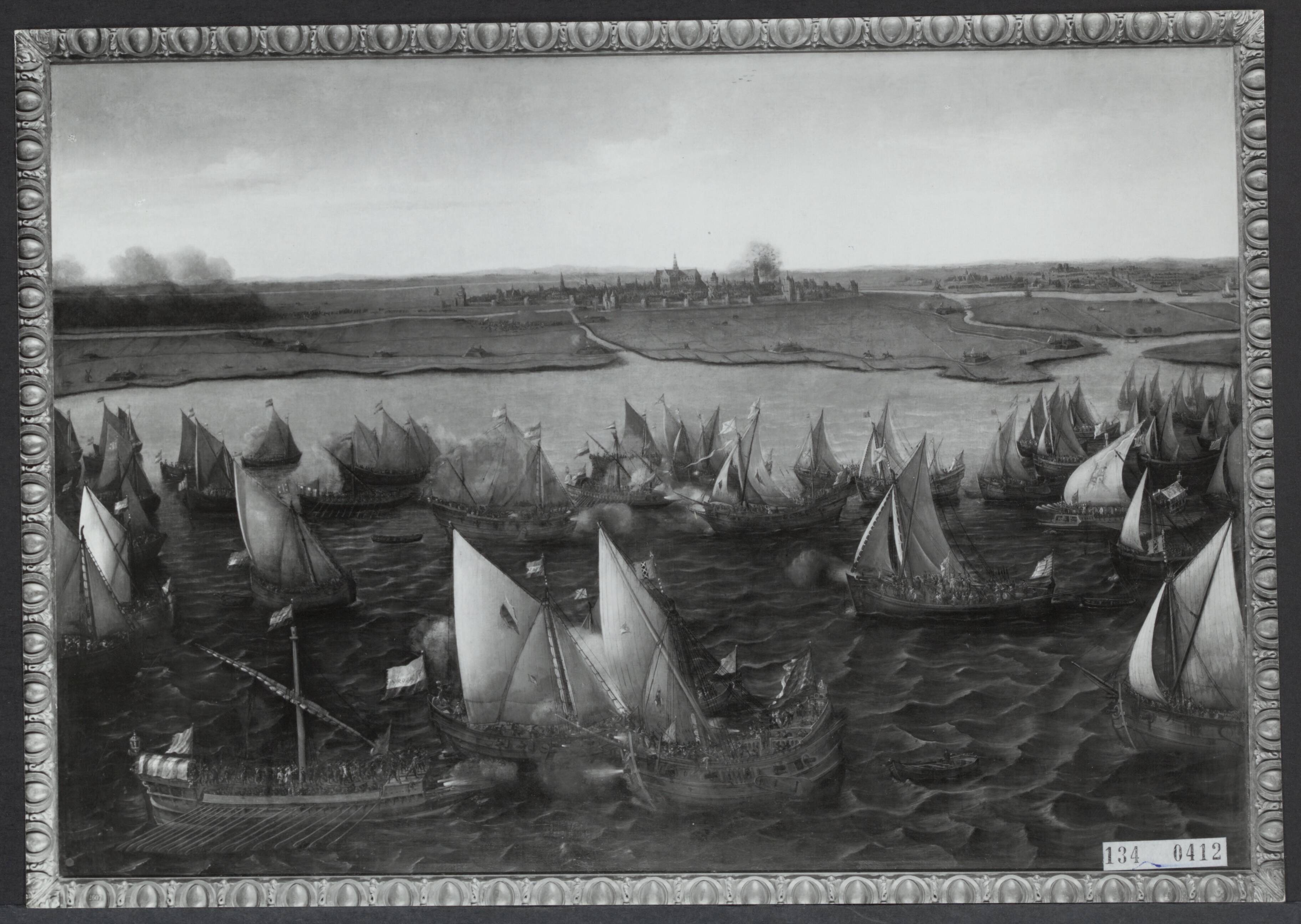 Kunst / schilderijen, aquarellen en tekeningen [RVD] — Hendrik Cornelisz Vroom, "Slag op de Haarlemmermeer" — Foto: Rijksmuseum Amsterdam. Licentie: Set B: Rechtenvrij / Publiek Domein. Bron: Nationaal Archief. http://hdl.handle.net/10648/af5c73e6-d0b4-102d-bcf8-003048976d84
