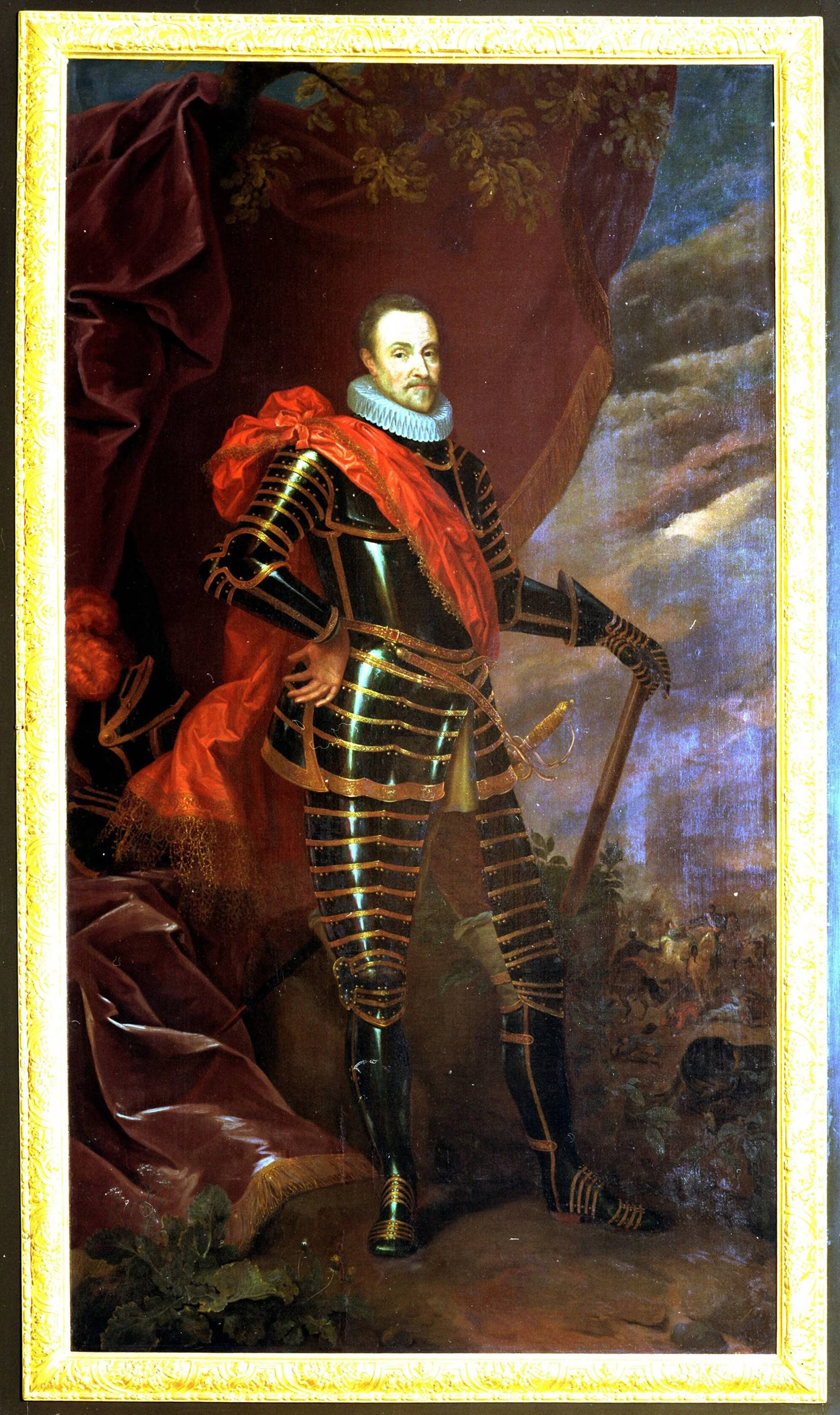 Fotocollectie RVD / Koninklijk Huis — Schilderij van Jean Henri Brandon uit 1697: stadhouder prins Willem I (1533-1584) in de Trêveszaal van het ministerie van Algemene Zaken, Binnenhof 20, Den Haag — Foto: Onbekend / RVD. Licentie: Set B: Rechtenvrij / Publiek Domein. Bron: Nationaal Archief. http://hdl.handle.net/10648/afb1fc4e-d0b4-102d-bcf8-003048976d84