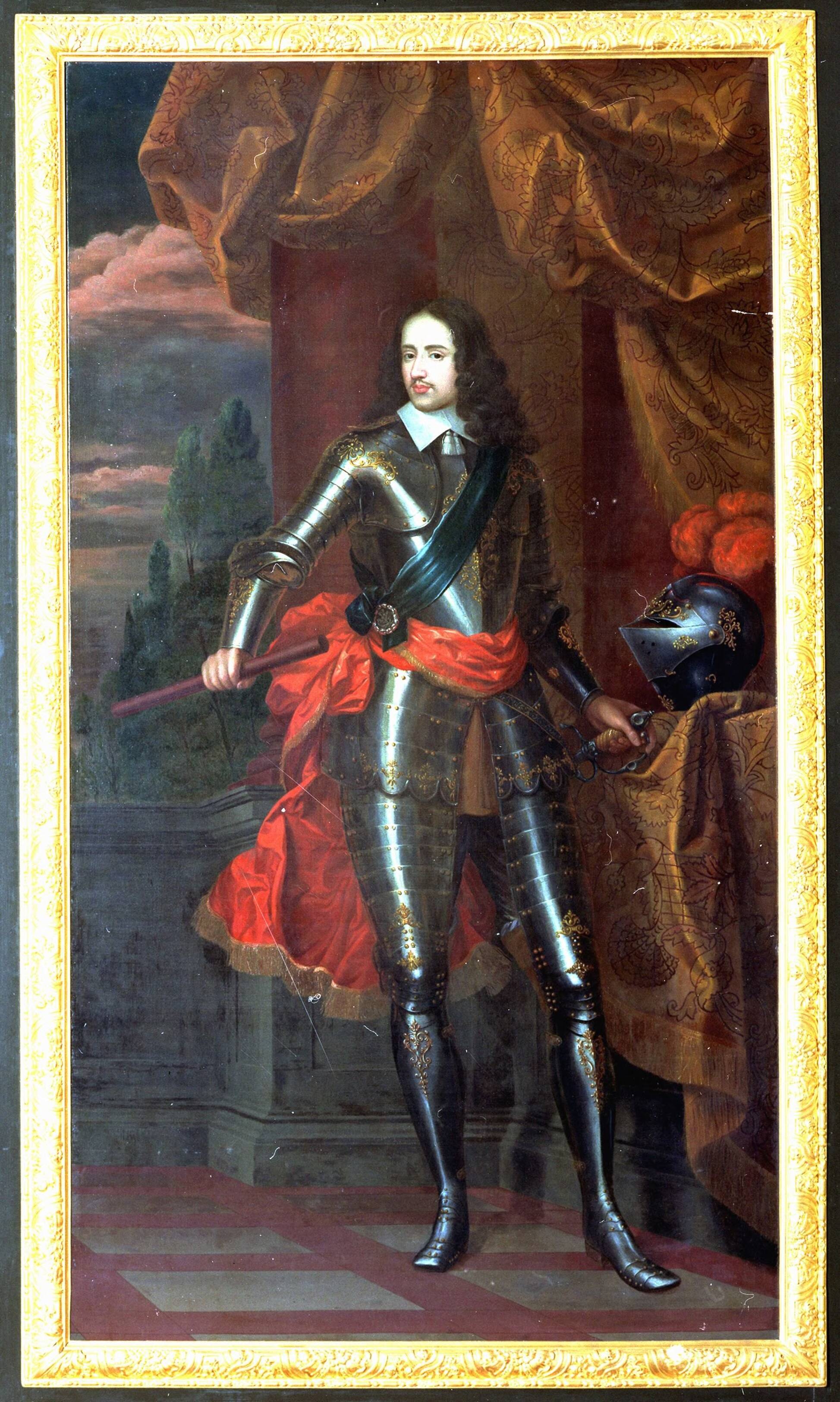 Fotocollectie RVD / Koninklijk Huis — Schilderij van Jean Henri Brandon uit 1697: stadhouder prins Willem II (1626 -1650) in de Trêveszaal van het ministerie van Algemene Zaken, Binnenhof 20, Den Haag — Foto: Onbekend / RVD. Licentie: Set B: Rechtenvrij / Publiek Domein. Bron: Nationaal Archief. http://hdl.handle.net/10648/afb1fa14-d0b4-102d-bcf8-003048976d84