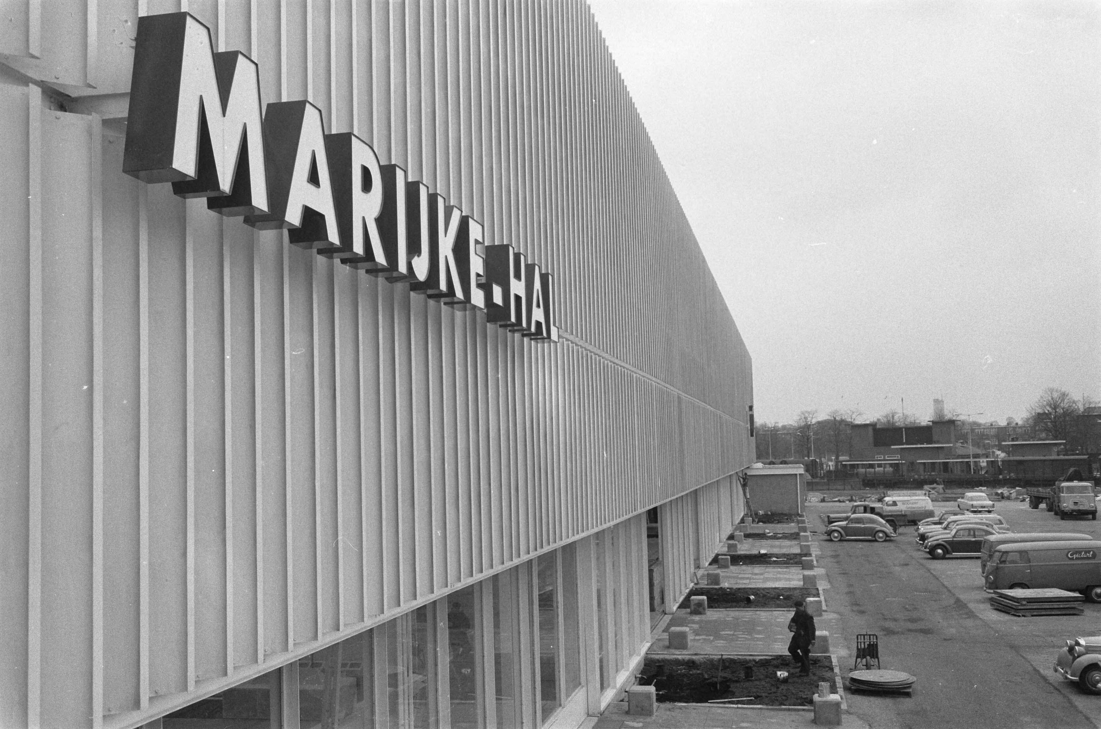 Fotocollectie Anefo — De "Marijkehal" te Utrecht, die door prinses Marijke 14 maart aanstaande geopend zal worden — Foto: Pot, Harry / Anefo. Licentie: Set B: Rechtenvrij / Publiek Domein. Bron: Nationaal Archief. http://hdl.handle.net/10648/a9cb5c44-d0b4-102d-bcf8-003048976d84