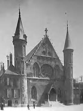 Fotocollectie Elsevier Binnenland — Ridderzaal op het Binnenhof te Den Haag — Foto: Onbekend / Publiek Domein of Rechtenvrij. Licentie: Set B: Rechtenvrij / Publiek Domein. Bron: Nationaal Archief. http://hdl.handle.net/10648/addf95ca-d0b4-102d-bcf8-003048976d84