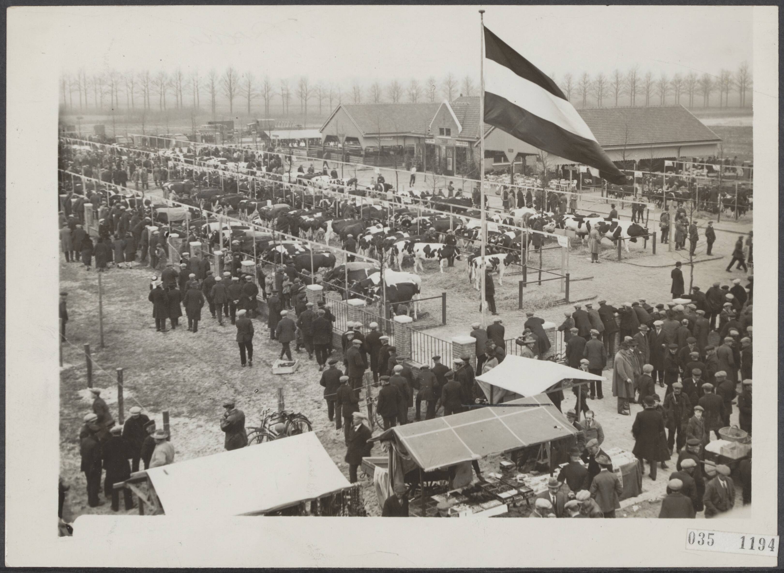 Fotocollectie Elsevier Binnenland — Veemarkt te Breda — Foto: N.V. Vereenigde Fotobureaux. Licentie: Set B: Rechtenvrij / Publiek Domein. Bron: Nationaal Archief. http://hdl.handle.net/10648/adeb877c-d0b4-102d-bcf8-003048976d84