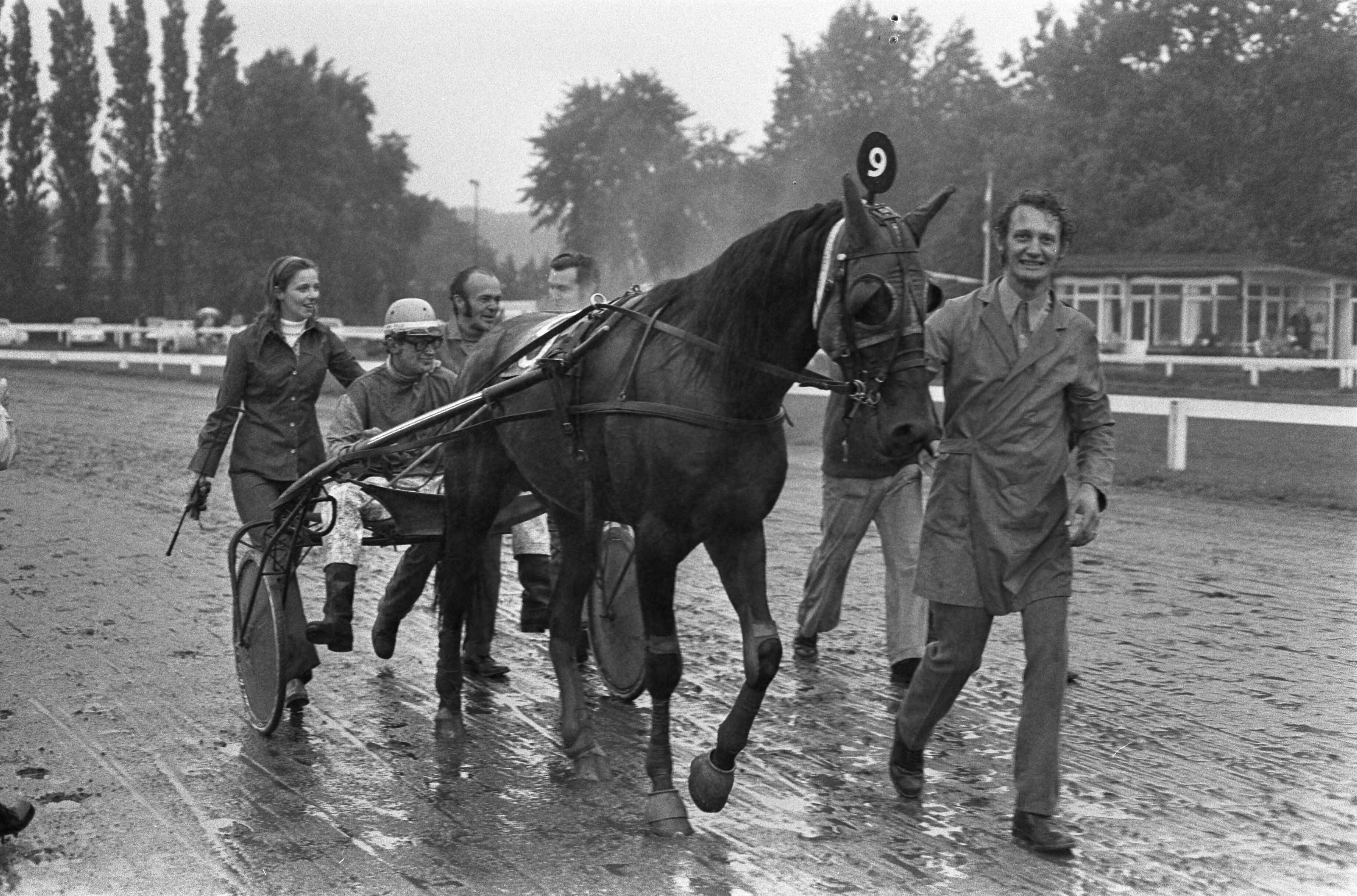 Fotocollectie Anefo — Derby voor dravers op Duindigt — Foto: Peters, Hans / Anefo. Licentie: Set B: Rechtenvrij / Publiek Domein. Bron: Nationaal Archief. http://hdl.handle.net/10648/ac3361f2-d0b4-102d-bcf8-003048976d84