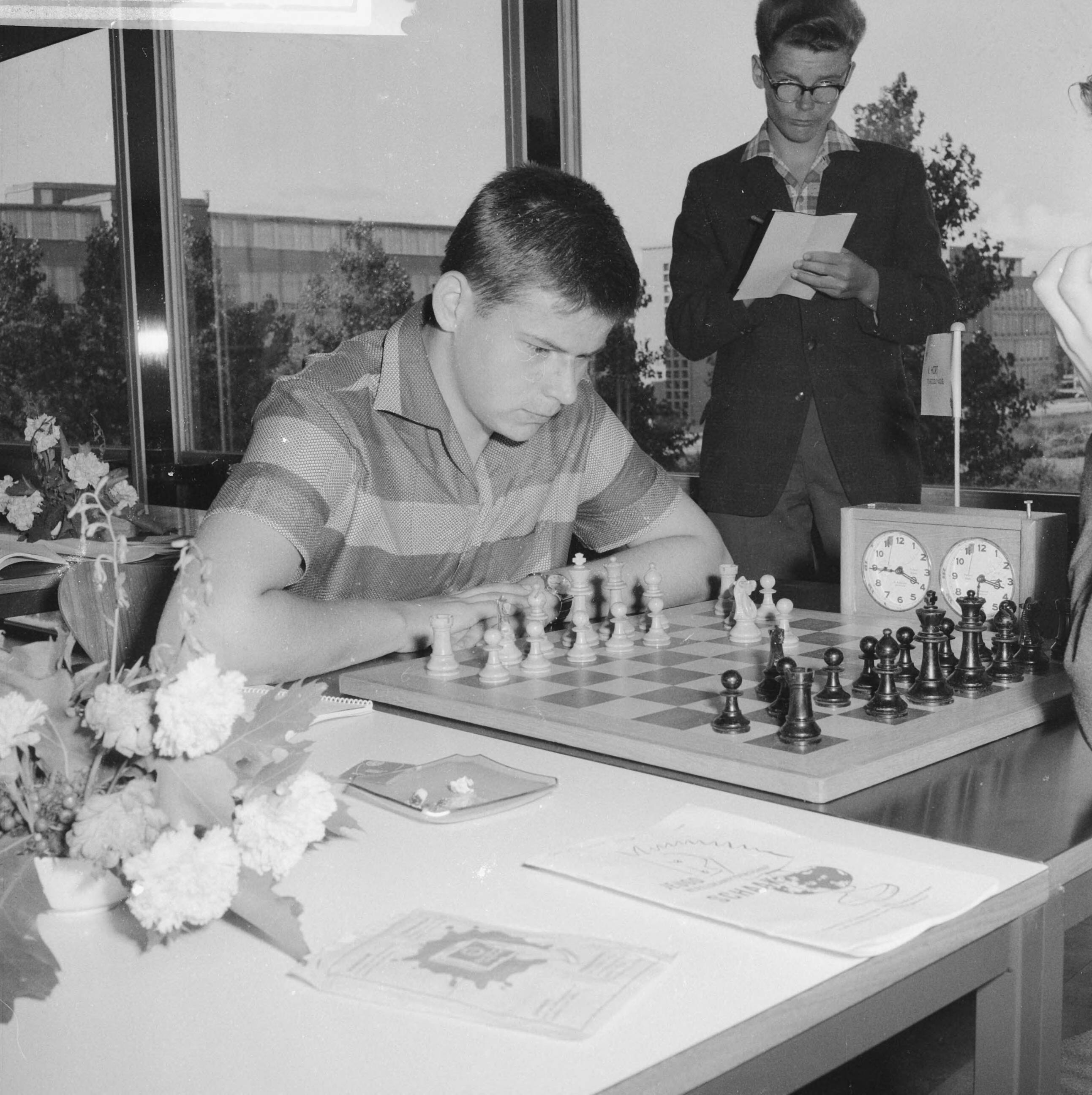 Fotocollectie Anefo — Jeugdwereldkampioenschap schaken te Den Haag. Vlastimil Hort Tsjechoslowakije) — Foto: Lindeboom, Henk / Anefo. Licentie: Set B: Rechtenvrij / Publiek Domein. Bron: Nationaal Archief. http://hdl.handle.net/10648/a9dfd520-d0b4-102d-bcf8-003048976d84