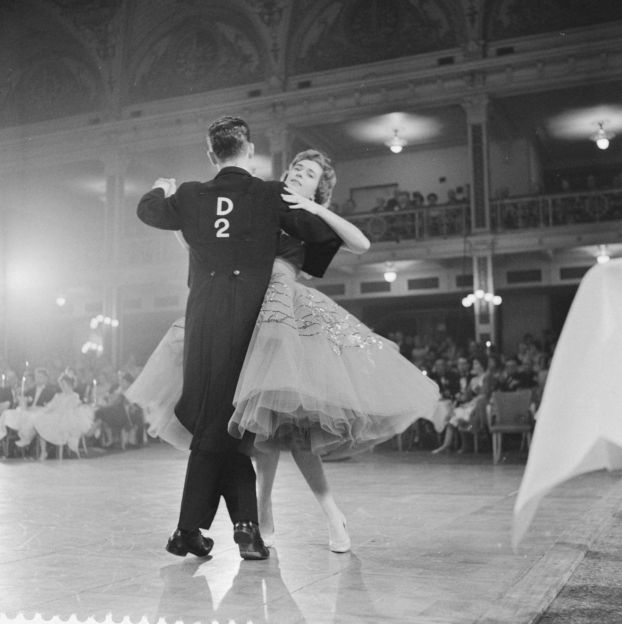 Fotocollectie Anefo — AVRO's danstoernooi in het Kurhaus te Scheveningen deelnemend paar uit Denemarken — Foto: Behrens, Herbert F. / Anefo. Licentie: Set B: Rechtenvrij / Publiek Domein. Bron: Nationaal Archief. http://hdl.handle.net/10648/a9a8353e-d0b4-102d-bcf8-003048976d84