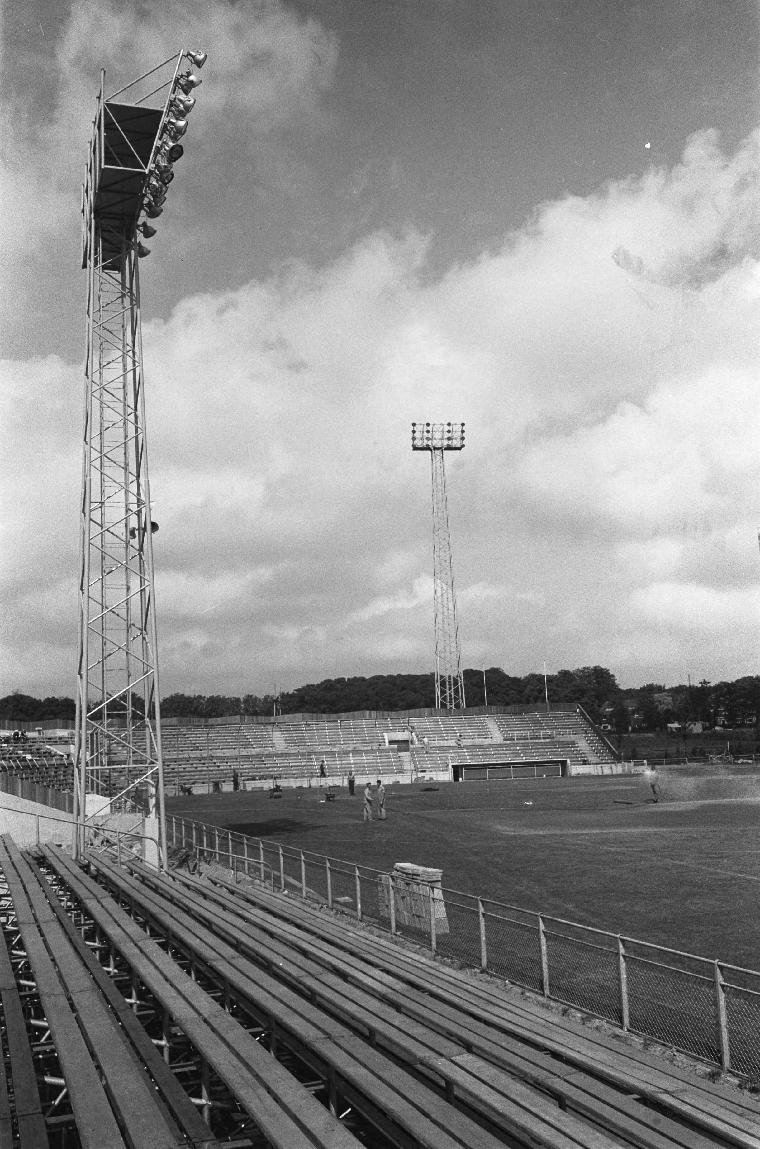 Fotocollectie Anefo — Honkbalstadion aan Orionweg te Haarlem bijna gereed — Foto: Pot, Harry / Anefo. Licentie: Set B: Rechtenvrij / Publiek Domein. Bron: Nationaal Archief. http://hdl.handle.net/10648/aa3c8efa-d0b4-102d-bcf8-003048976d84