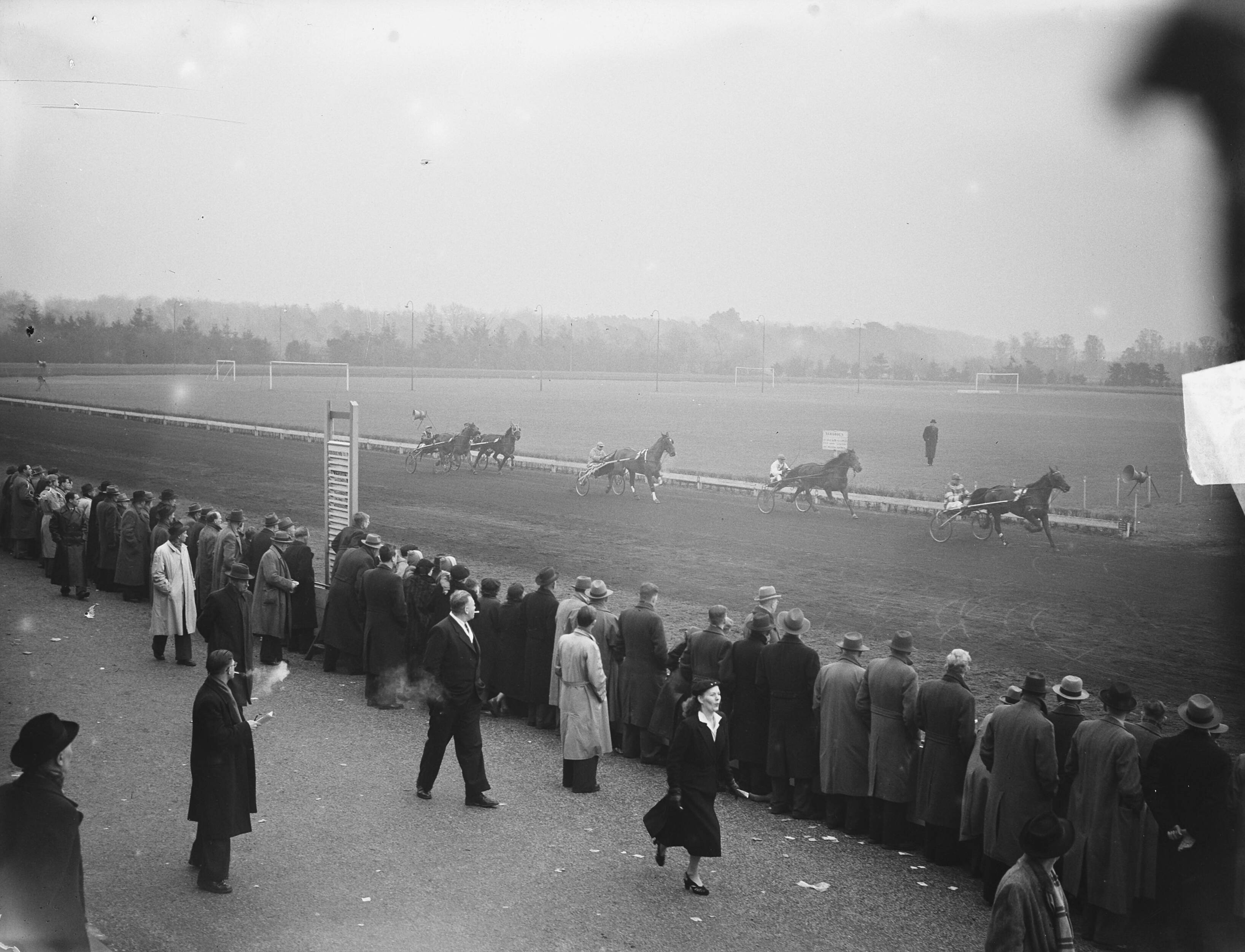 Fotocollectie Anefo — Draverijen Sportpark Hilversum — Foto: Bilsen, Joop van / Anefo. Licentie: Set B: Rechtenvrij / Publiek Domein. Bron: Nationaal Archief. http://hdl.handle.net/10648/a904593c-d0b4-102d-bcf8-003048976d84