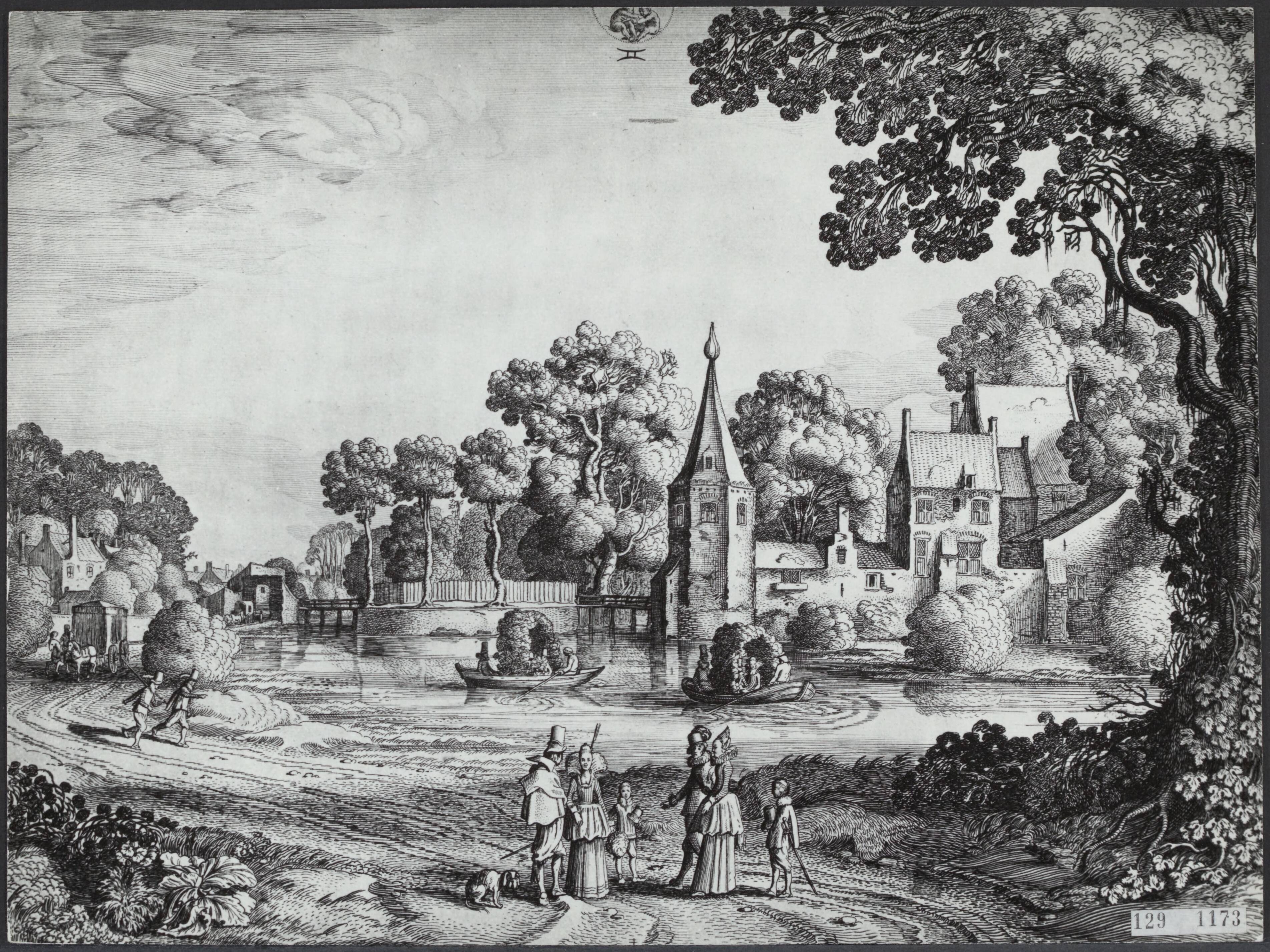 Fotocollectie Rijksvoorlichtingsdienst Eigen — Hofvijver ca 1600. Gravure — Foto: Fotodienst Gemeente Den Haag. Licentie: Set B: Rechtenvrij / Publiek Domein. Bron: Nationaal Archief. http://hdl.handle.net/10648/af48e362-d0b4-102d-bcf8-003048976d84