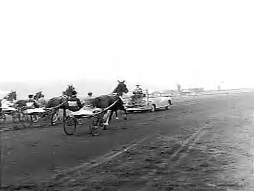 Fotocollectie Anefo — Internationale draverijen Duindigt. Starten met auto met inklapbare startstellage — Foto: Bilsen, Joop van / Anefo. Licentie: Set B: Rechtenvrij / Publiek Domein. Bron: Nationaal Archief. http://hdl.handle.net/10648/a950bbec-d0b4-102d-bcf8-003048976d84