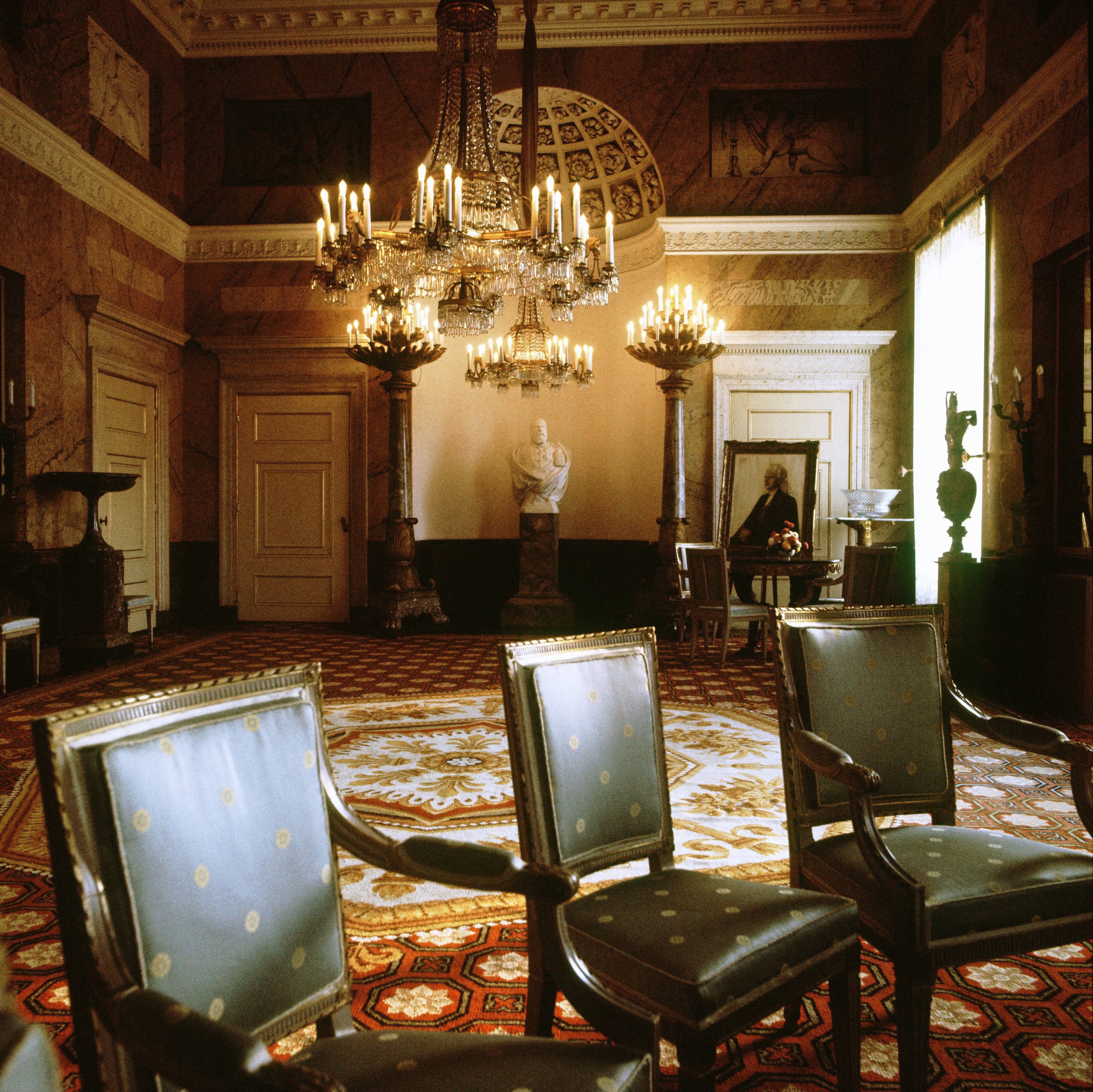 Paleis Soestdijk — Stuczaal — Foto: Onbekend / RVD. Licentie: Set B: Rechtenvrij / Publiek Domein. Bron: Nationaal Archief. http://hdl.handle.net/10648/afa841e0-d0b4-102d-bcf8-003048976d84