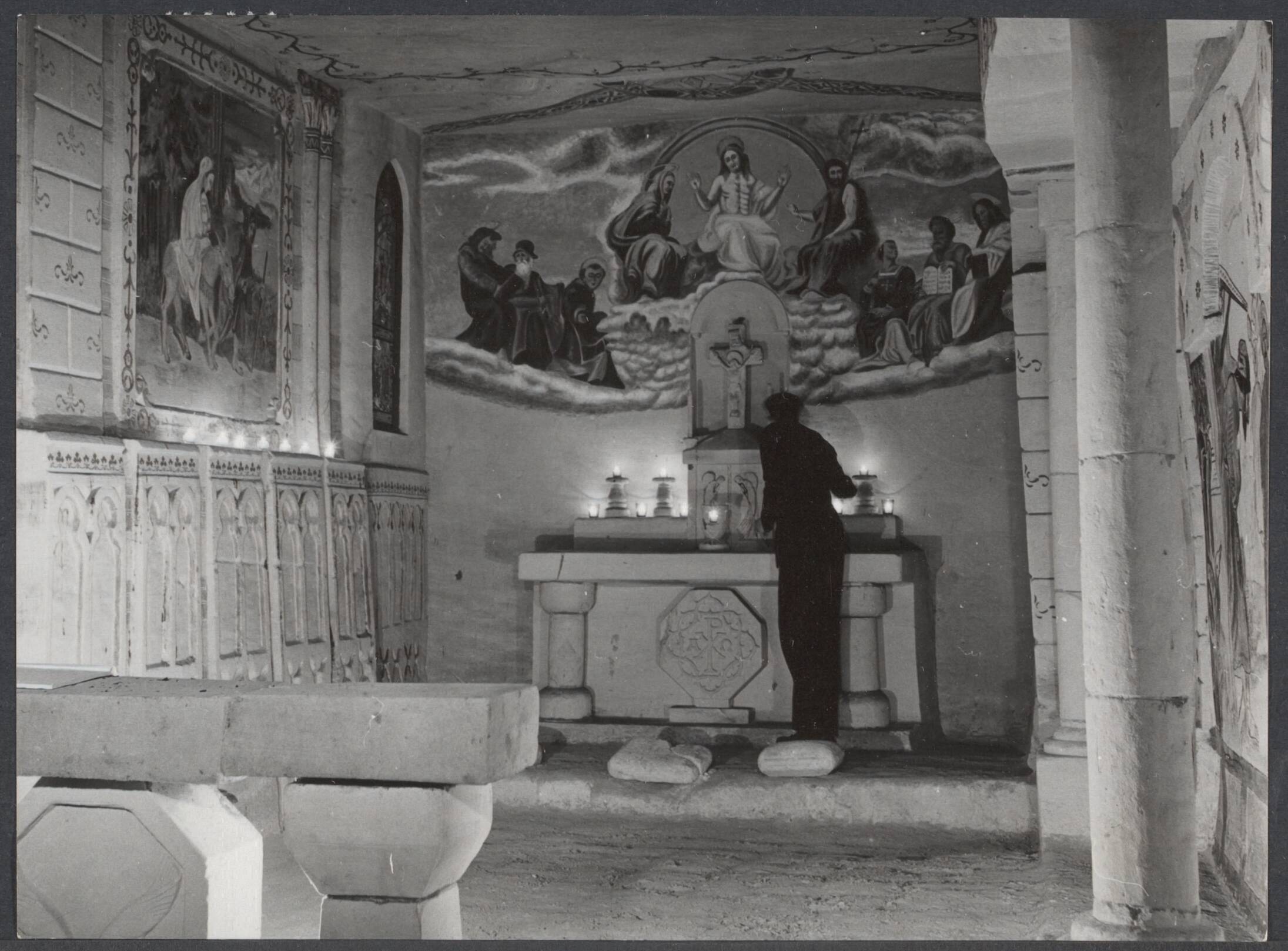 Grotten van de Cannerberg - Nederland — [kapel in de grot] — Foto: Eijk, Jan van / Spaarnestad. Licentie: Set B: Rechtenvrij / Publiek Domein. Bron: Nationaal Archief. http://hdl.handle.net/10648/7896207b-b1dd-a208-8565-00374d16cfcf