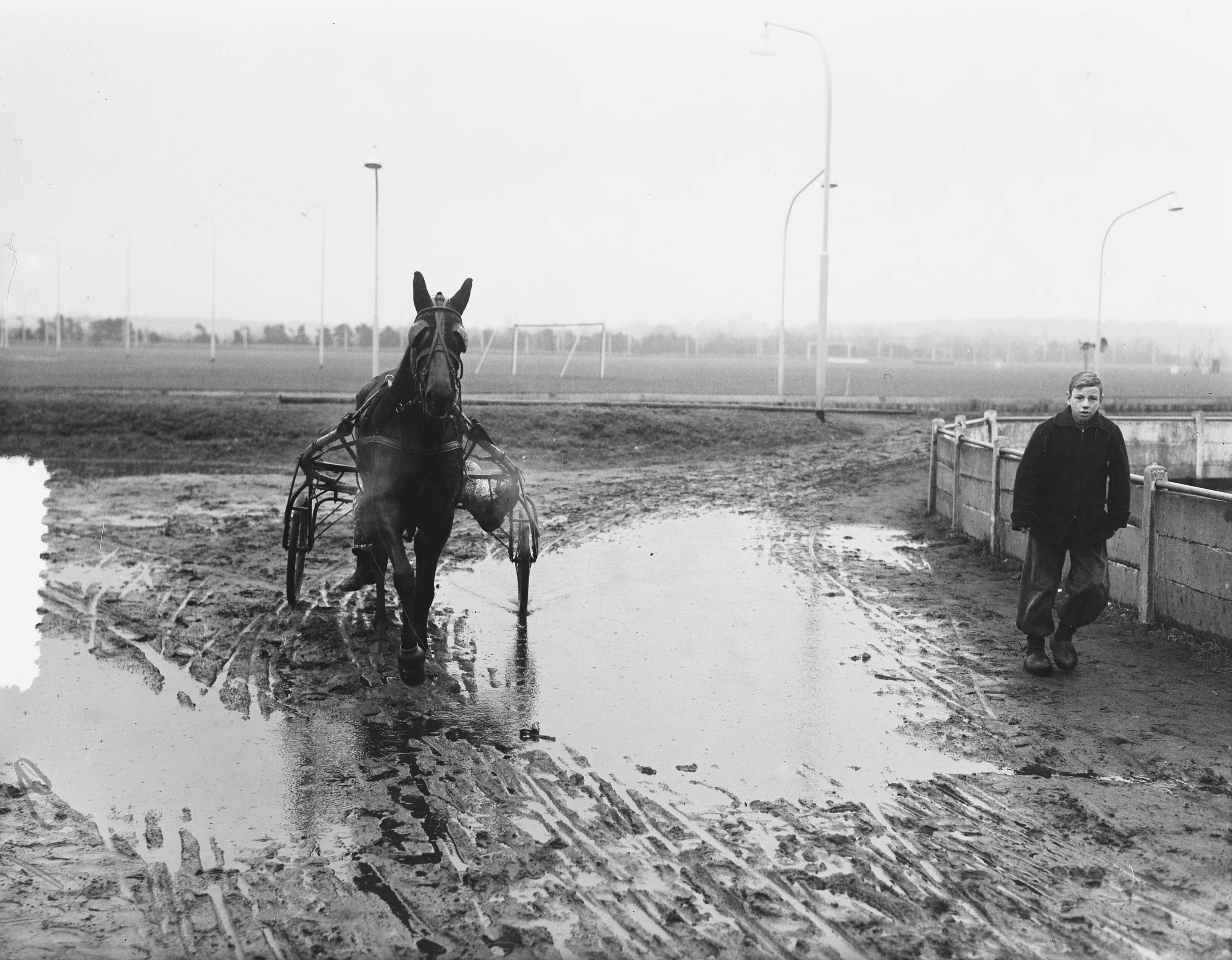 Fotocollectie Anefo — Draverijen Hilversum — Foto: Duinen, H. van / Anefo. Licentie: Set B: Rechtenvrij / Publiek Domein. Bron: Nationaal Archief. http://hdl.handle.net/10648/a91b02d6-d0b4-102d-bcf8-003048976d84