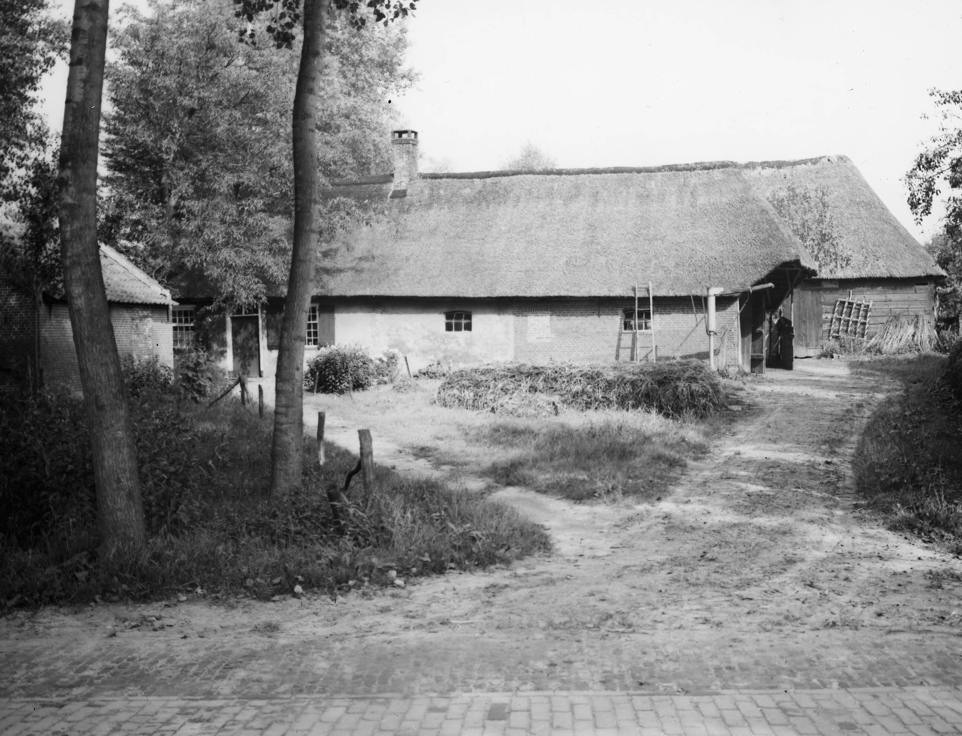 Fotocollectie Nederlandse Heidemaatschappij — Brabantse boerderij bij Esch — Foto: Fotograaf Onbekend / Heidemij. Licentie: Set B: Rechtenvrij / Publiek Domein. Bron: Nationaal Archief. http://hdl.handle.net/10648/ae4b1e12-d0b4-102d-bcf8-003048976d84