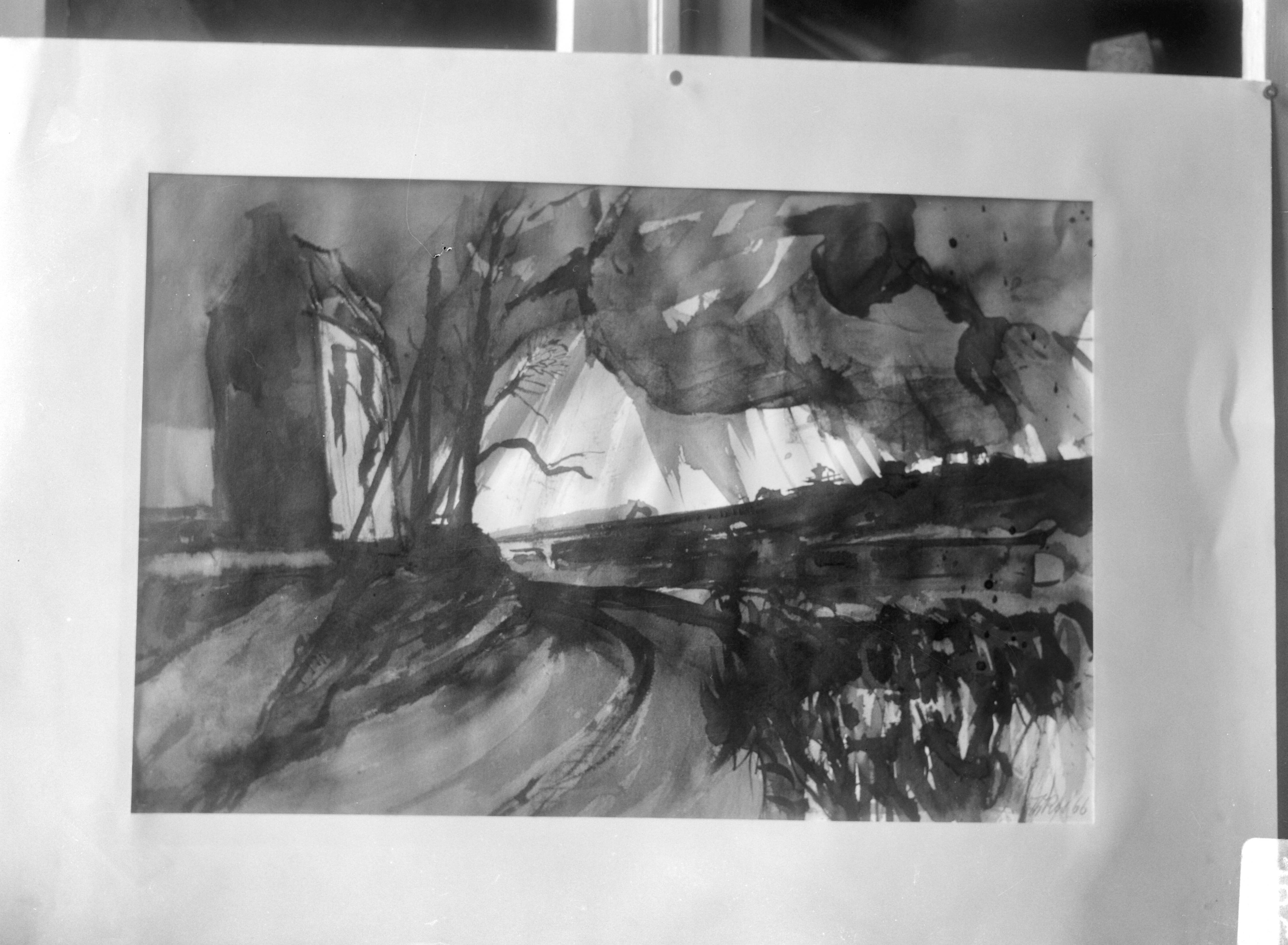 Goois Museum — Reproductie van een schilderij — Foto: Bilsen, Joop van / Anefo. Licentie: Set B: Rechtenvrij / Publiek Domein. Bron: Nationaal Archief. http://hdl.handle.net/10648/ab01431c-d0b4-102d-bcf8-003048976d84