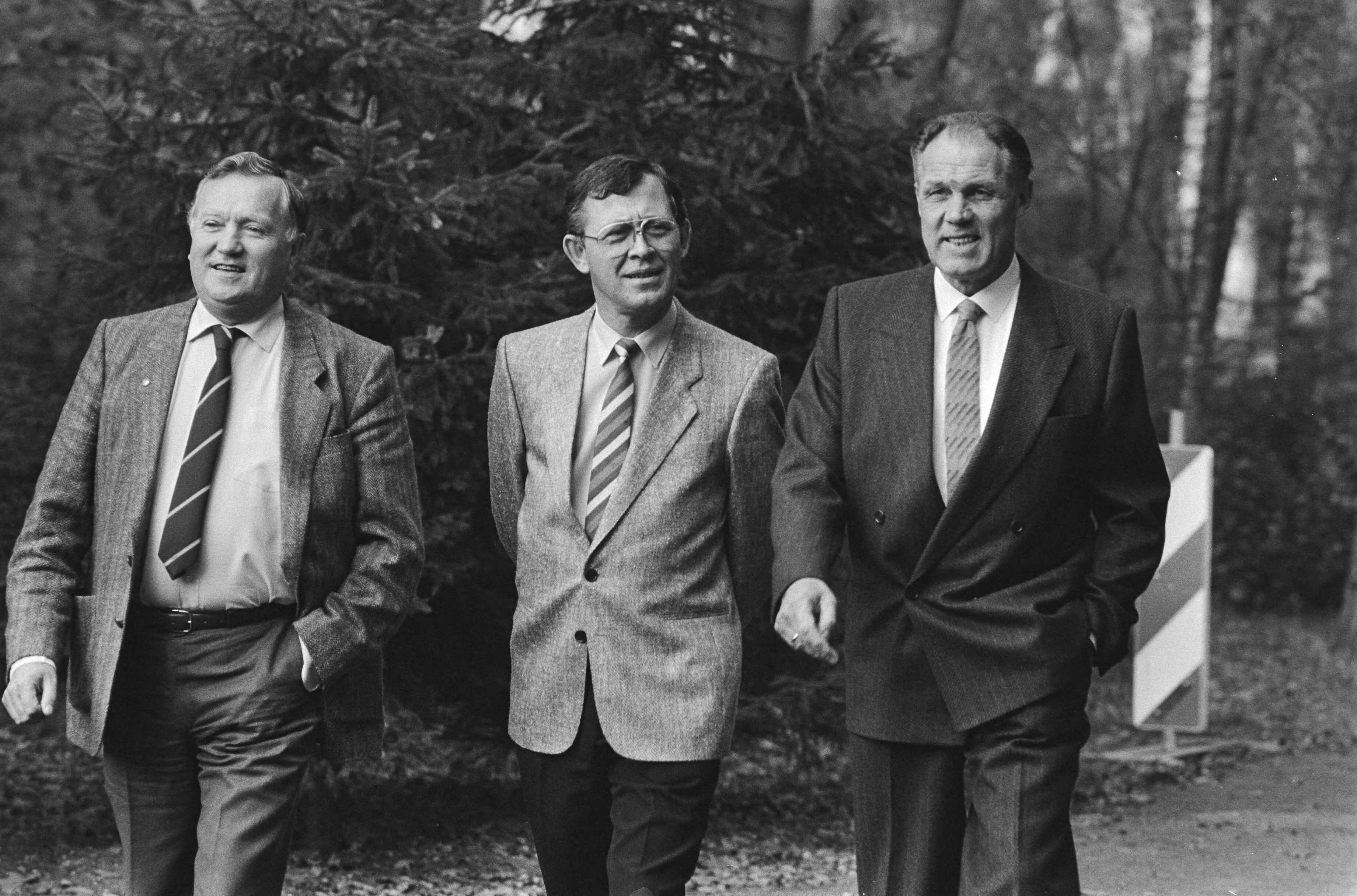 Fotocollectie Anefo — Persconferentie ivm vertrek van bondscoach Kees Rijvers en de opvolging van hem door Rinus Michels in het KNVB-sportcentrum Zeist — Foto: Bogaerts, Rob / Anefo. Licentie: Set B: Rechtenvrij / Publiek Domein. Bron: Nationaal Archief. http://hdl.handle.net/10648/ad3f461a-d0b4-102d-bcf8-003048976d84