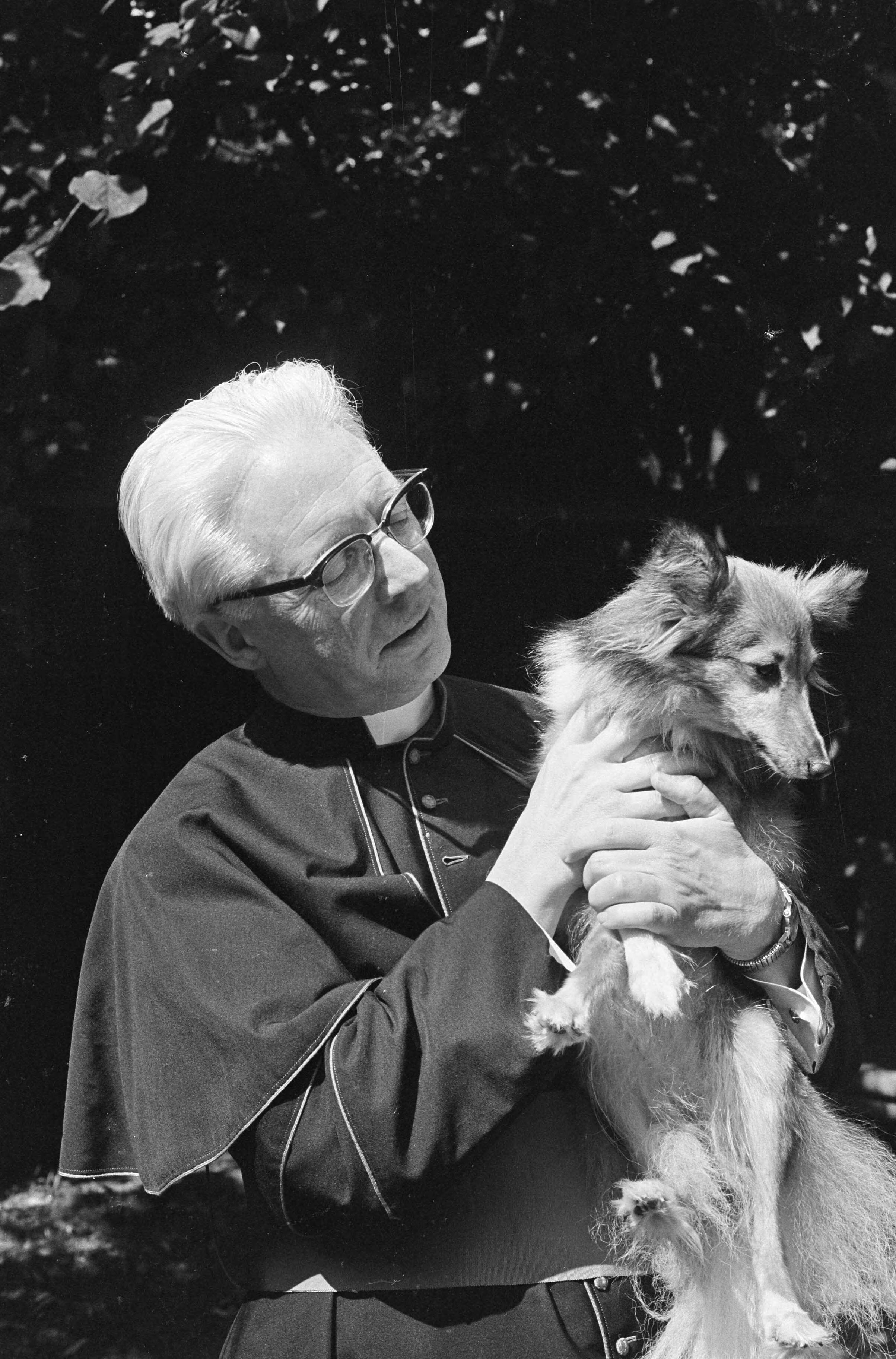 Fotocollectie Anefo — Deken Th.H. Zwartkruis (kop) benoemd tot Bisschop van Bisdom Haarlem, Bisschop Zwartkruis met hond — Foto: Nijs, Jac. de / Anefo. Licentie: Set B: Rechtenvrij / Publiek Domein. Bron: Nationaal Archief. http://hdl.handle.net/10648/aaf7120c-d0b4-102d-bcf8-003048976d84