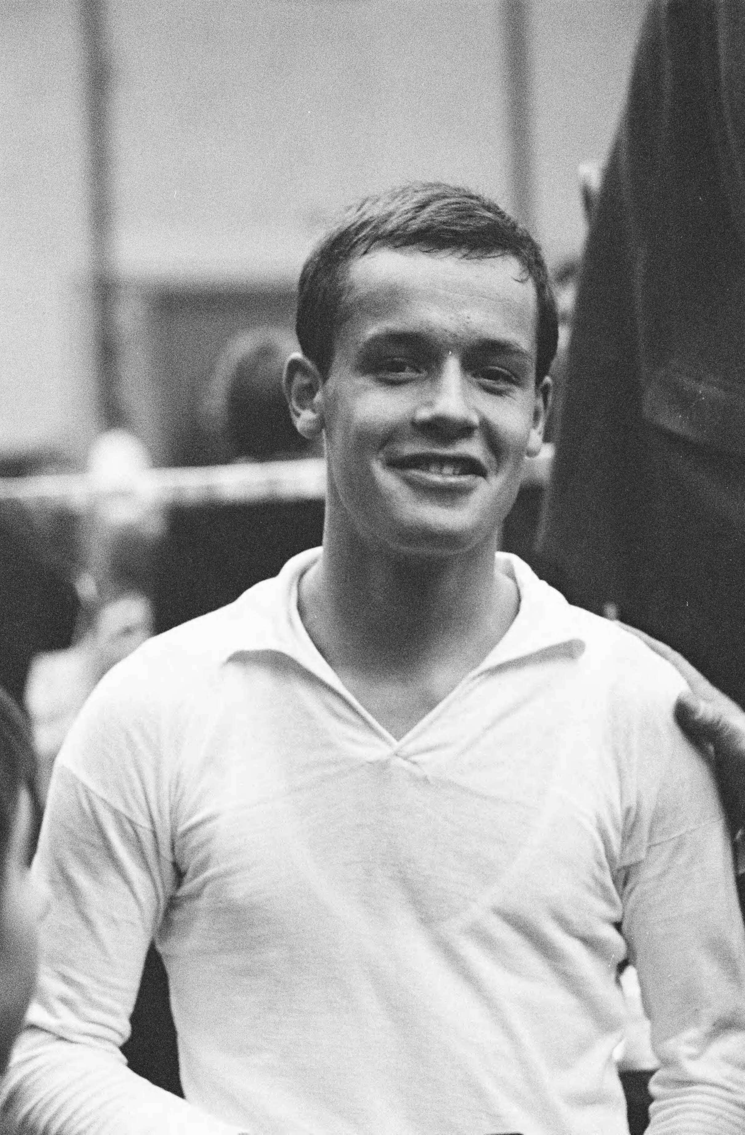 Fotocollectie Anefo — Nederlands Jeugdkampioenschap Badminton te Haarlem. Gerard Stellaard — Foto: Pot, Harry / Anefo. Licentie: Set B: Rechtenvrij / Publiek Domein. Bron: Nationaal Archief. http://hdl.handle.net/10648/aa53956e-d0b4-102d-bcf8-003048976d84