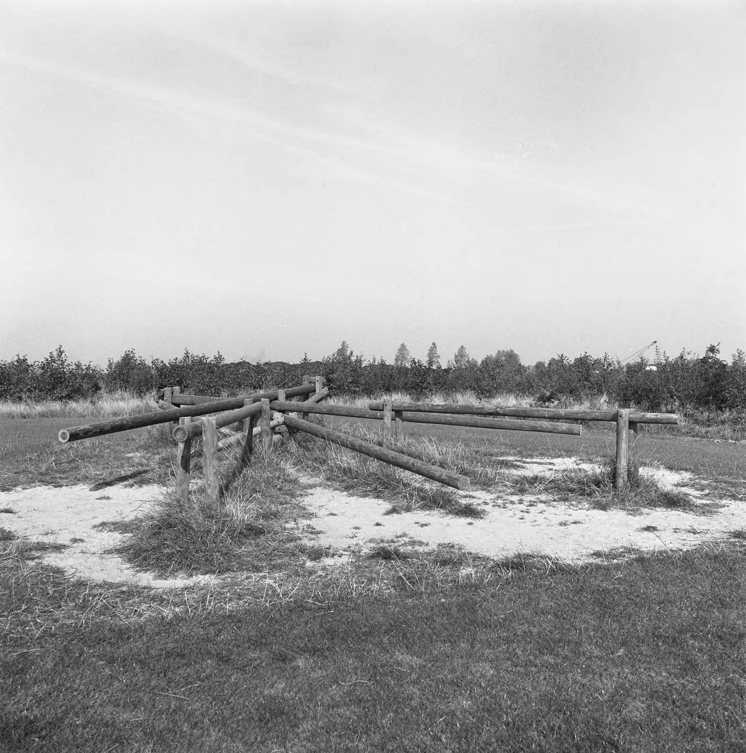 Fotocollectie Nederlandse Heidemaatschappij — Zoetermeer. Speelwerktuigen rond flats — Foto: Fotograaf Onbekend / Heidemij. Licentie: Set B: Rechtenvrij / Publiek Domein. Bron: Nationaal Archief. http://hdl.handle.net/10648/ae834c74-d0b4-102d-bcf8-003048976d84