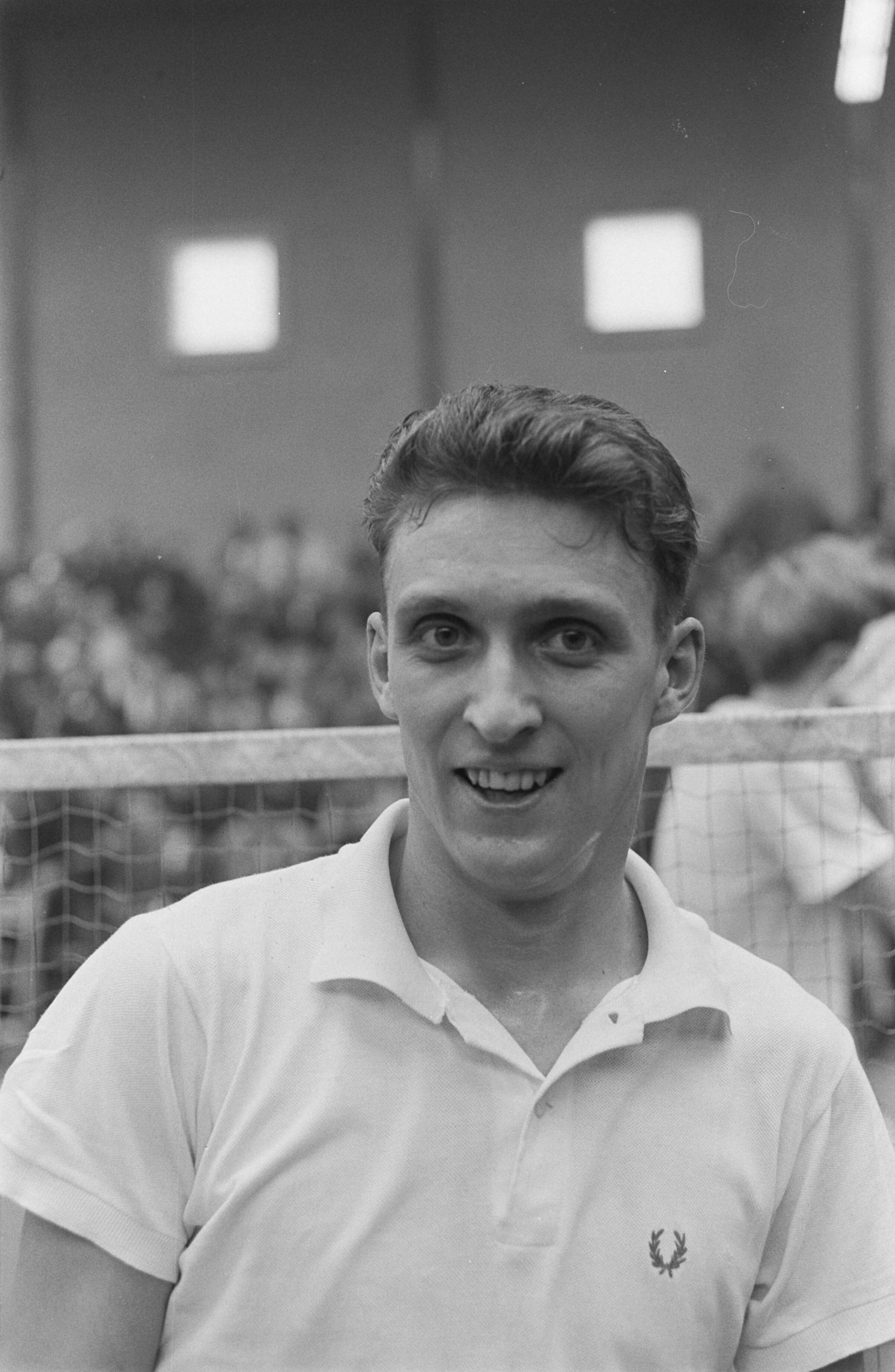 Fotocollectie Anefo — Internationale Badmintonkampioenschappen te Haarlem. Kampioen herenenkel, de Deen Henning Borch — Foto: Pot, Harry / Anefo. Licentie: Set B: Rechtenvrij / Publiek Domein. Bron: Nationaal Archief. http://hdl.handle.net/10648/aa293d0a-d0b4-102d-bcf8-003048976d84