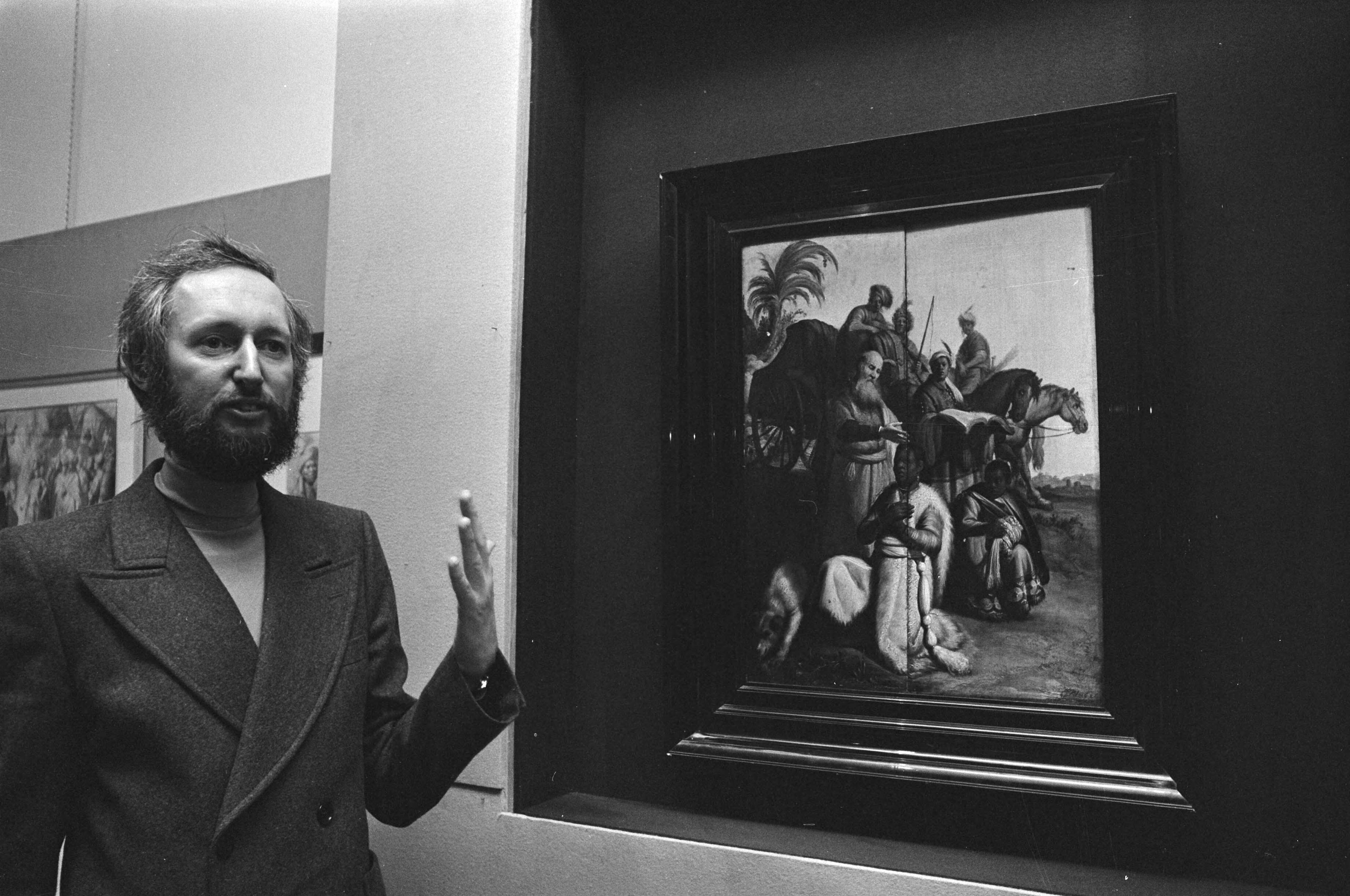 Fotocollectie Anefo — Persconferentie nieuwe Rembrandt "de doop van de kamerling" in Aartsbissch. Museum in Utrecht; het schilderij — Foto: Mieremet, Rob / Anefo. Licentie: Set B: Rechtenvrij / Publiek Domein. Bron: Nationaal Archief. http://hdl.handle.net/10648/ac80514c-d0b4-102d-bcf8-003048976d84