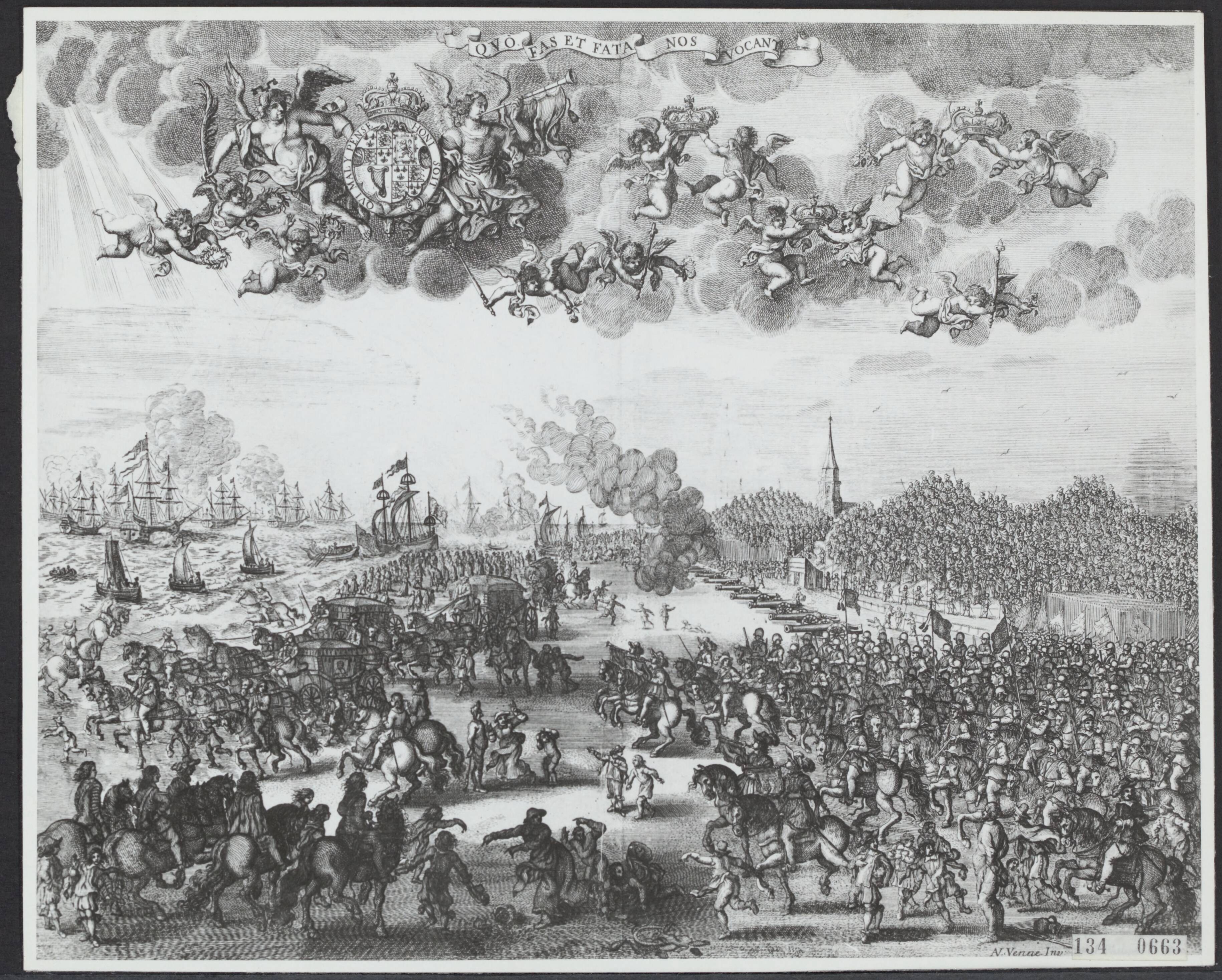 Fotocollectie Rijksvoorlichtingsdienst Eigen — tekening / komst koning op reis uit Breda — Foto: Rijksvoorlichtingsdienst (RVD). Licentie: Set B: Rechtenvrij / Publiek Domein. Bron: Nationaal Archief. http://hdl.handle.net/10648/af5d3a74-d0b4-102d-bcf8-003048976d84