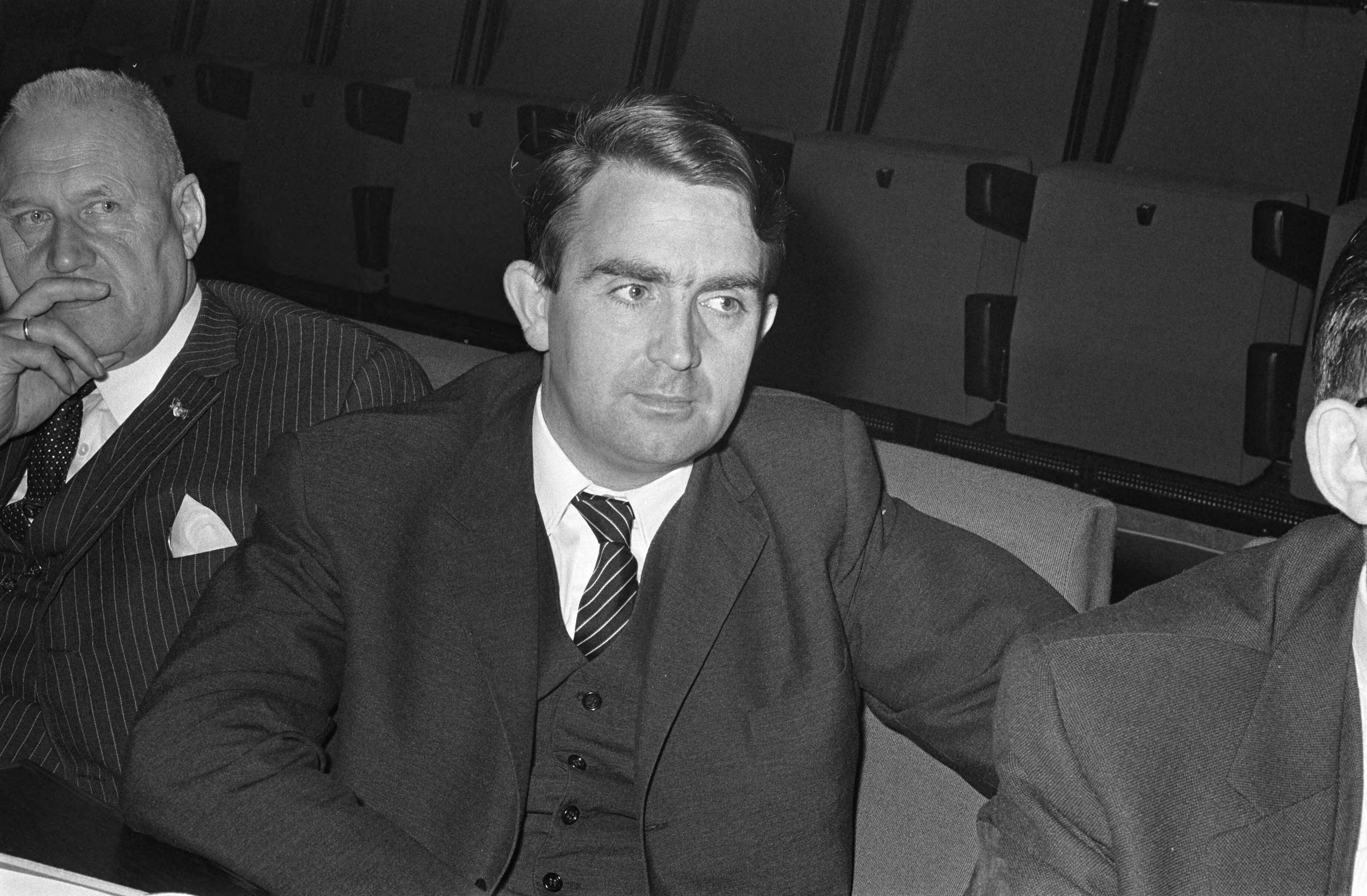 Fotocollectie Anefo — Vergadering van Partij Convent van Anti-Revolutionaire Partij te Utrecht. Mr. J. N. Scholten — Foto: Evers, Joost / Anefo. Licentie: Set B: Rechtenvrij / Publiek Domein. Bron: Nationaal Archief. http://hdl.handle.net/10648/ab80c006-d0b4-102d-bcf8-003048976d84