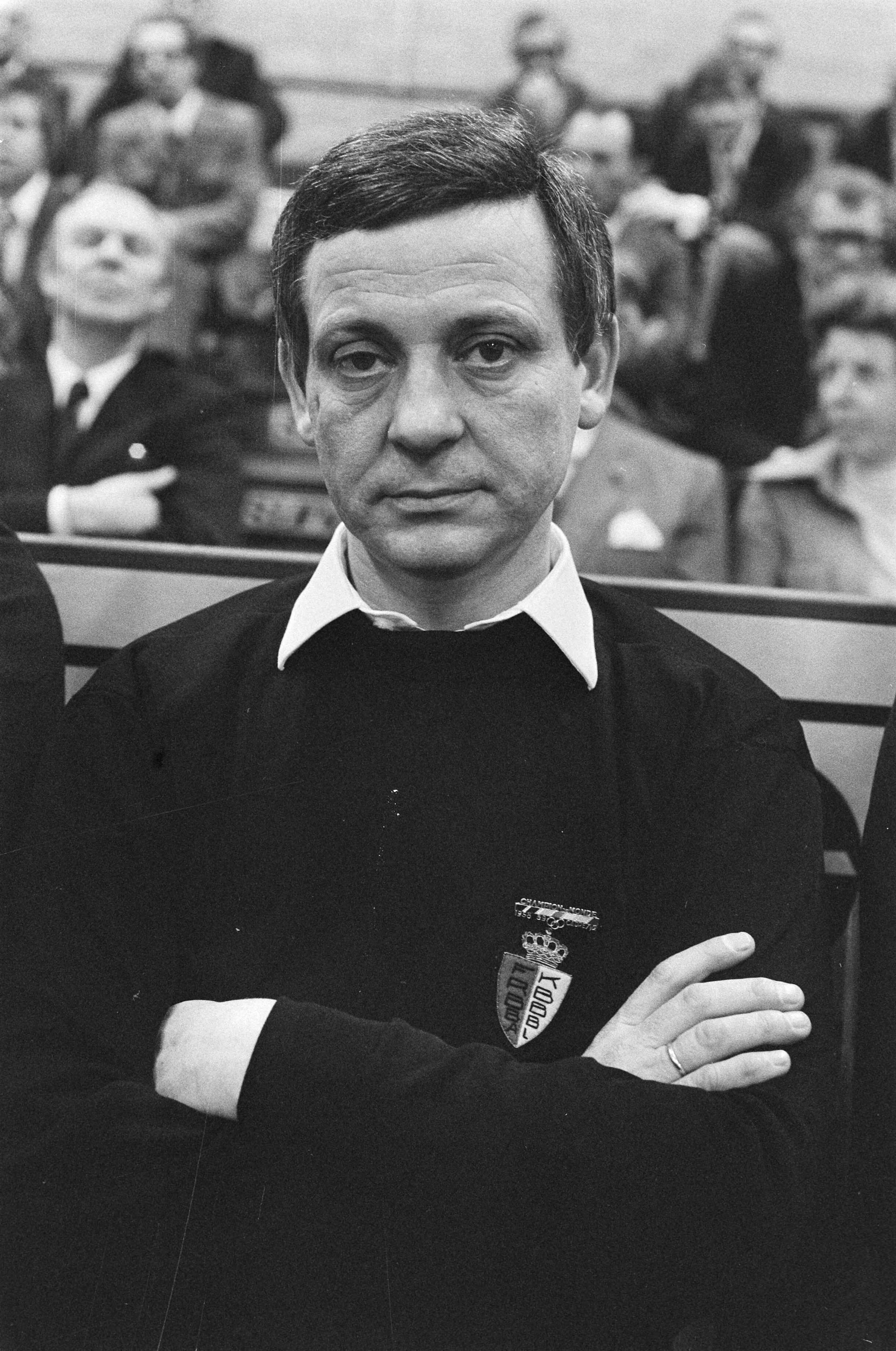 Fotocollectie Anefo — Europese kampioenschappen biljarten 47/2 in Vugt begonne Emile Wafflard (Belgie), kop — Foto: Verhoeff, Bert / Anefo. Licentie: Set B: Rechtenvrij / Publiek Domein. Bron: Nationaal Archief. http://hdl.handle.net/10648/ac7a8028-d0b4-102d-bcf8-003048976d84
