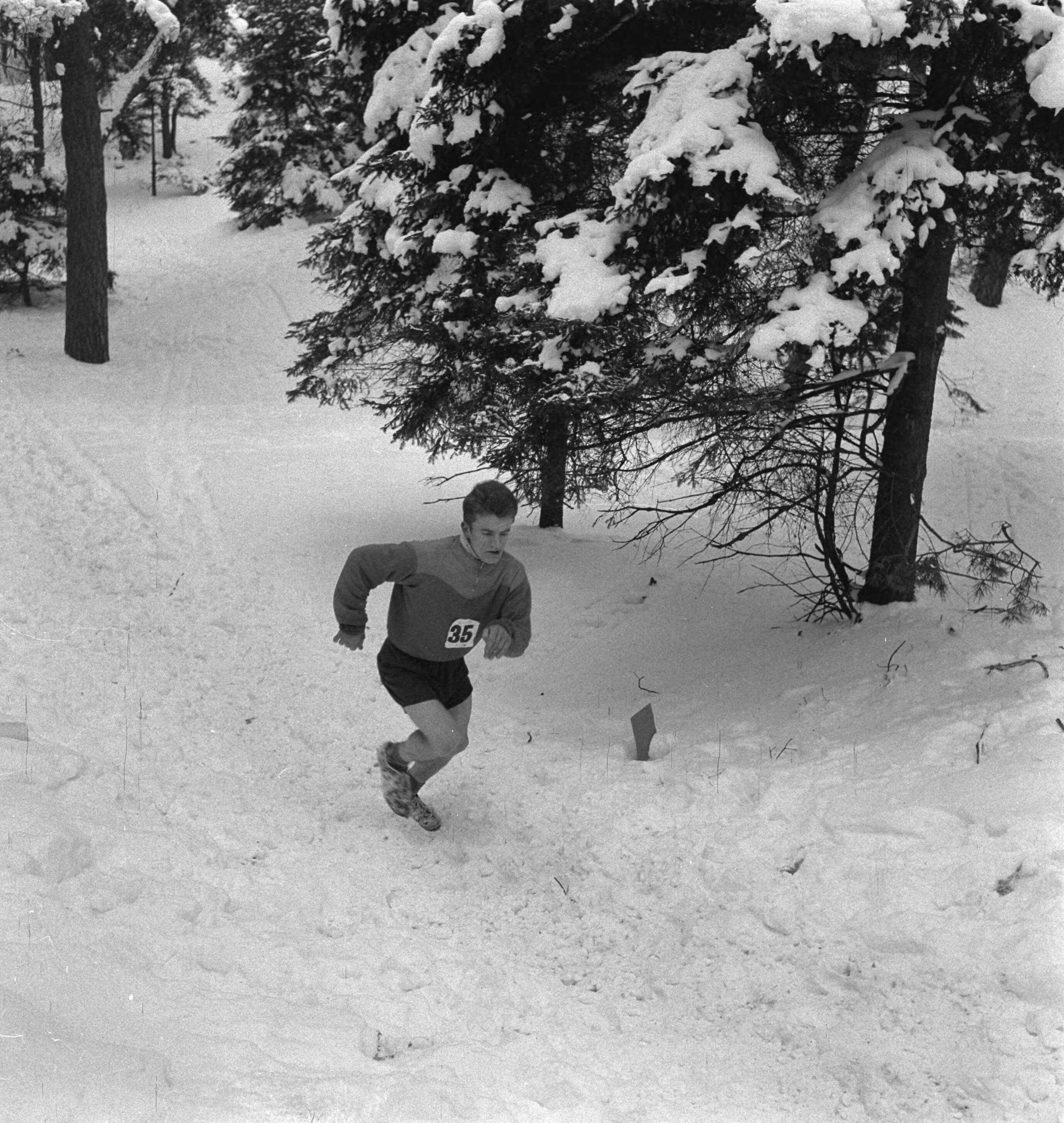 Fotocollectie Anefo — Huis ter Heide. Nederlands Kampioenschap Cross-Country 14 km. [een deelnemer] — Foto: Behrens, Herbert F. / Anefo. Licentie: Set B: Rechtenvrij / Publiek Domein. Bron: Nationaal Archief. http://hdl.handle.net/10648/a9435c72-d0b4-102d-bcf8-003048976d84