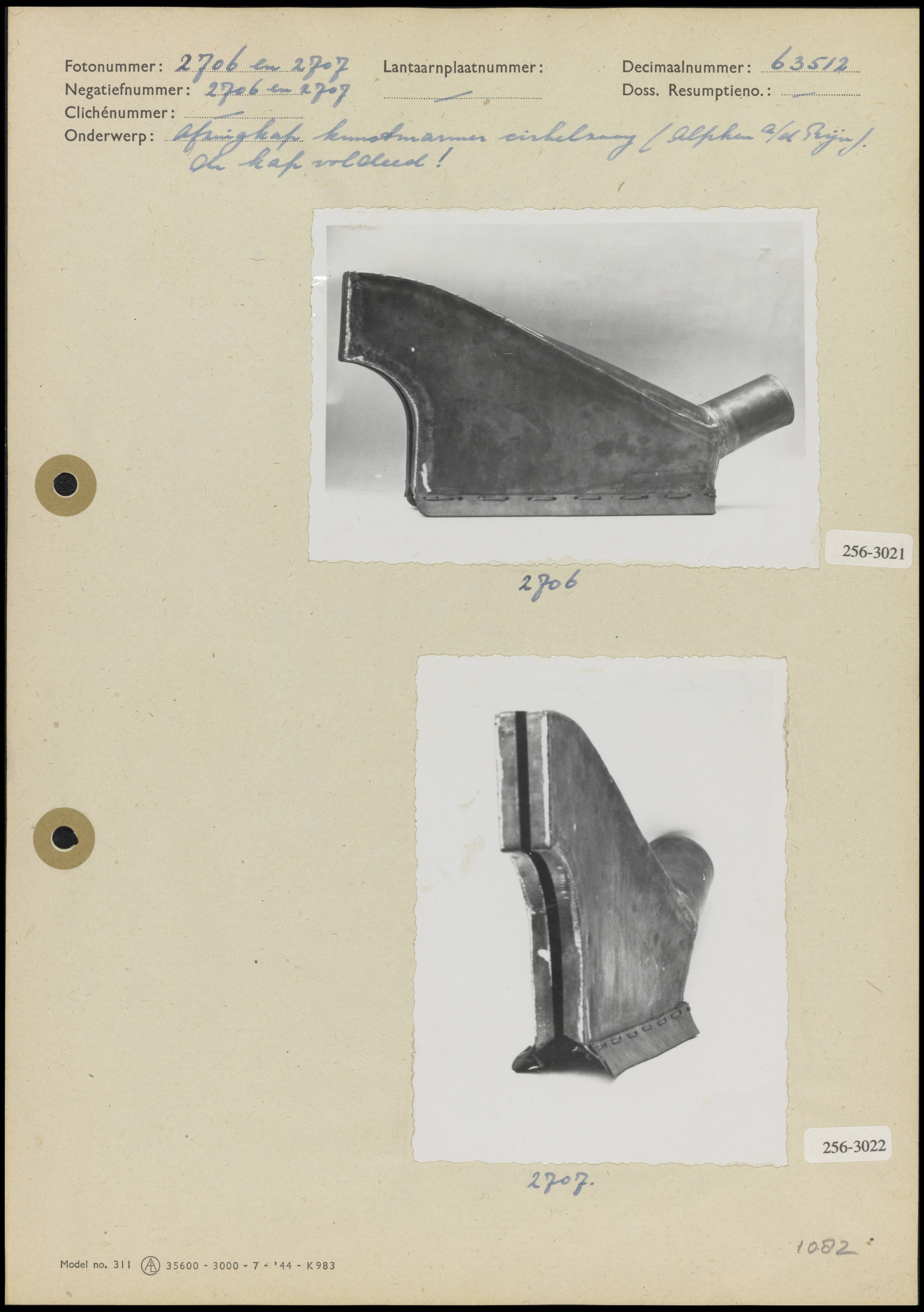 Fotocollectie Arbeidsinspectie — Foto 1: Afzuigkap van een cirkelzaag voor kunstmarmer (Alphen aan den Rijn); de kap voldeed (8x11,5 cm; Fotograaf onbekend) Foto 2: Afzuigkap van een cirkelzaag voor kunstmarmer (Alphen aan den Rijn); de kap voldeed (11,5x8,5 cm; Fotograaf onbekend) — Foto: Onbekend / Publiek Domein of Rechtenvrij. Licentie: Set B: Rechtenvrij / Publiek Domein. Bron: Nationaal Archief. http://hdl.handle.net/10648/b017dd84-d0b4-102d-bcf8-003048976d84