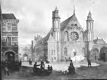 Fotocollectie Rijksvoorlichtingsdienst Eigen — Historische prent [Ridderzaal en Binnenhof Den Haag] — Foto: Rousel (repro) / RVD. Licentie: Set B: Rechtenvrij / Publiek Domein. Bron: Nationaal Archief. http://hdl.handle.net/10648/af79d896-d0b4-102d-bcf8-003048976d84