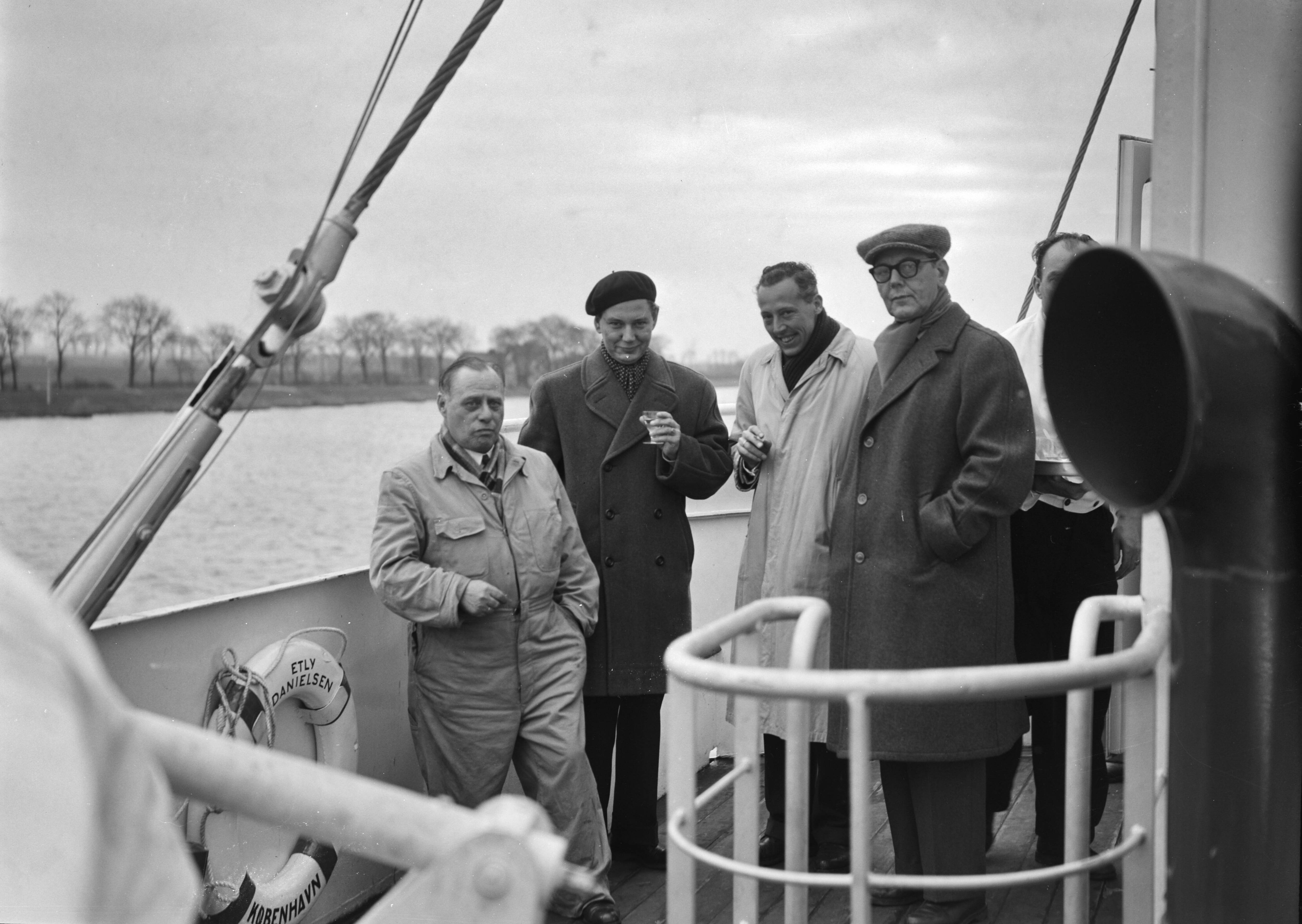 Proefvaart m.s. "Etly Danielsen" gebouwd bij de NV Zaanlandse Scheepsbouw Mij. te Zaandam — Foto: Bilsen, Joop van / Anefo. — Licentie: Set B: Rechtenvrij / Publiek Domein. Bron: Nationaal Archief. http://hdl.handle.net/10648/a9402278-d0b4-102d-bcf8-003048976d84