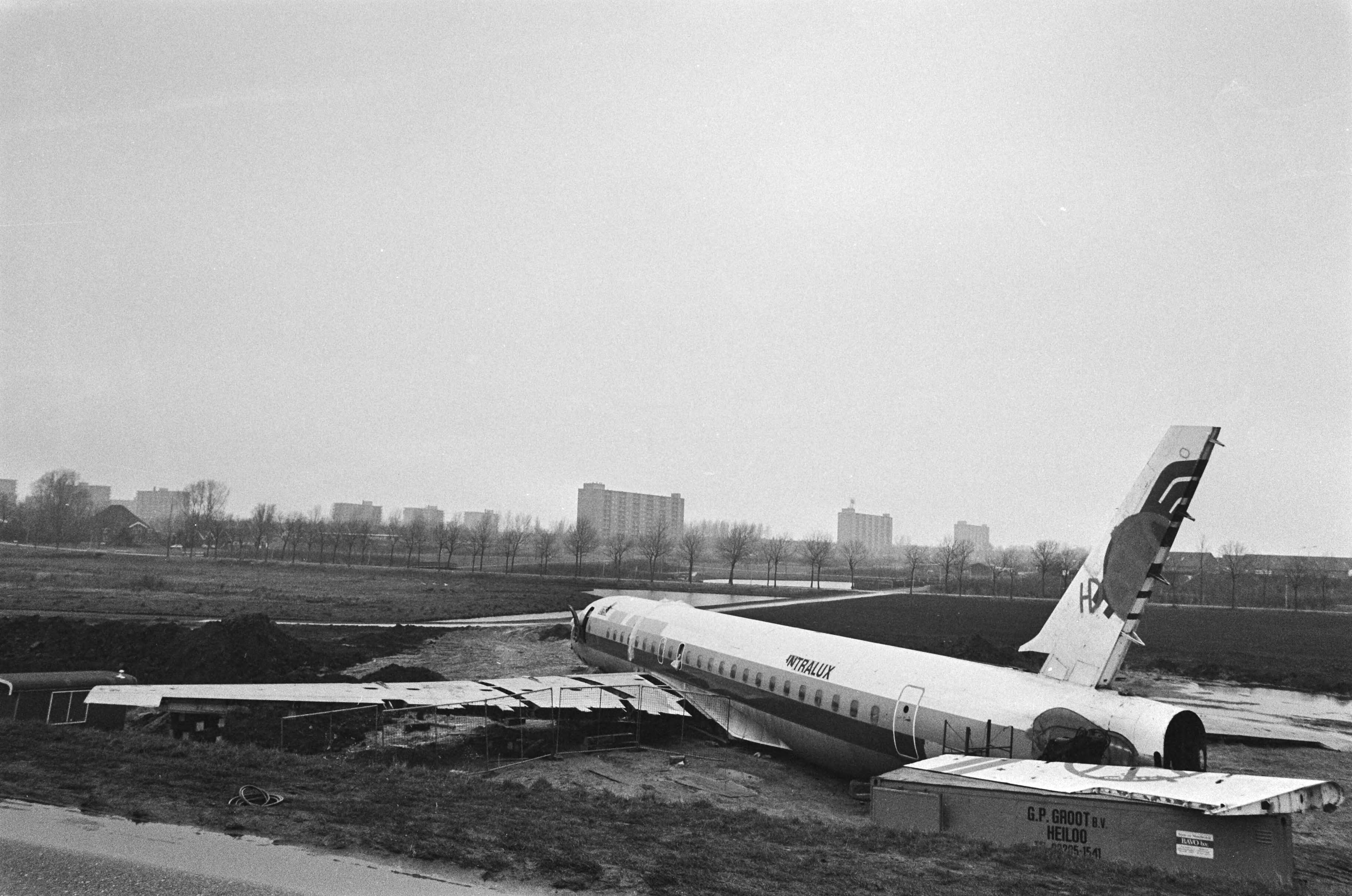 Fotocollectie Anefo — DC8 vliegtuig in Purmerend wordt pannekoekenvliegtuig — Foto: Bogaerts, Rob / Anefo. Licentie: Set B: Rechtenvrij / Publiek Domein. Bron: Nationaal Archief. http://hdl.handle.net/10648/ad4d43b4-d0b4-102d-bcf8-003048976d84