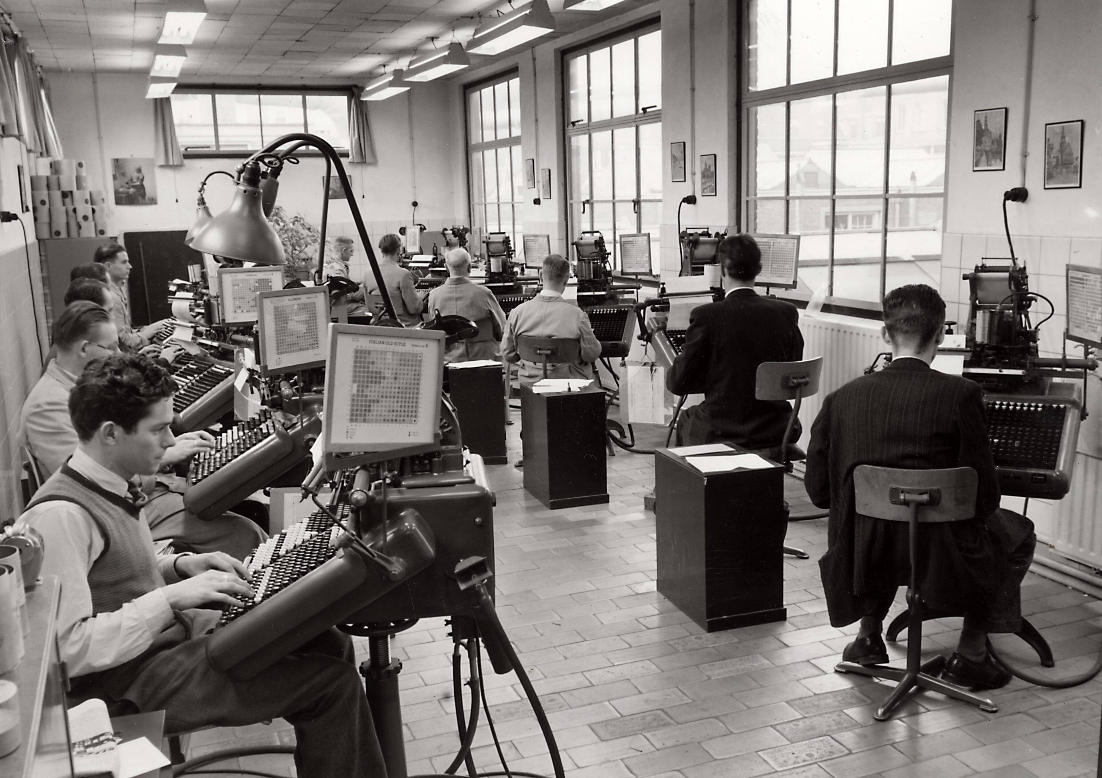 Collectie nader te bepalen — [Drukkerij N.V. De Spaarnestad] — Foto: Fotograaf Onbekend / Fotobureau onbekend / Spaarnestad Photo (05887). Licentie: Set B: Rechtenvrij / Publiek Domein. Bron: Nationaal Archief. http://hdl.handle.net/10648/35429da6-3b13-a382-e063-6df0900a6686