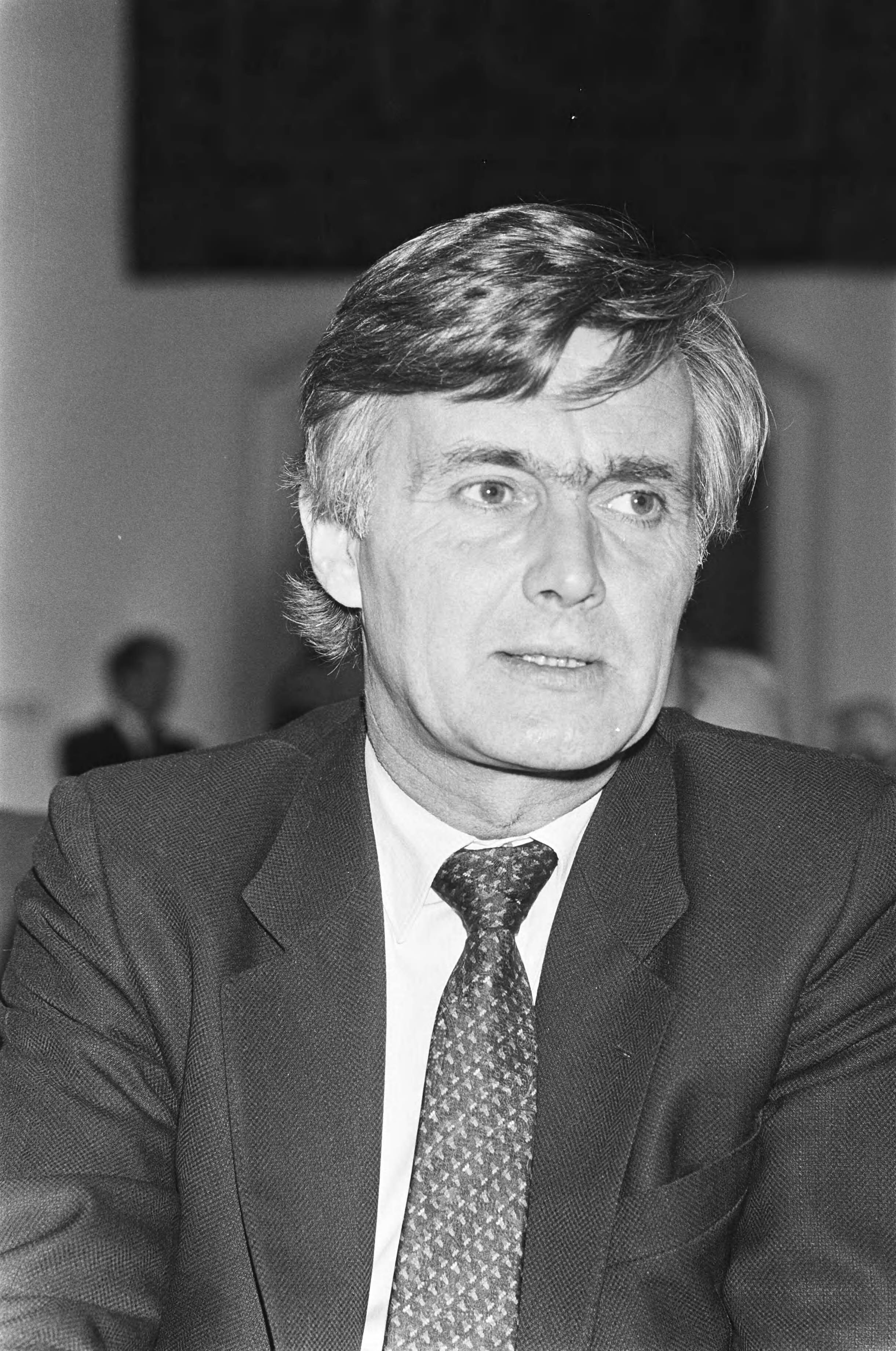 Fotocollectie Anefo — 25 jarig bestaan Interparlementaire Beneluxraad in Ridderzaal in Den Haag ; Dankert (voor. Eur. Parlement) kop — Foto: Croes, Rob C. / Anefo. Licentie: Set B: Rechtenvrij / Publiek Domein. Bron: Nationaal Archief. http://hdl.handle.net/10648/ad16f462-d0b4-102d-bcf8-003048976d84