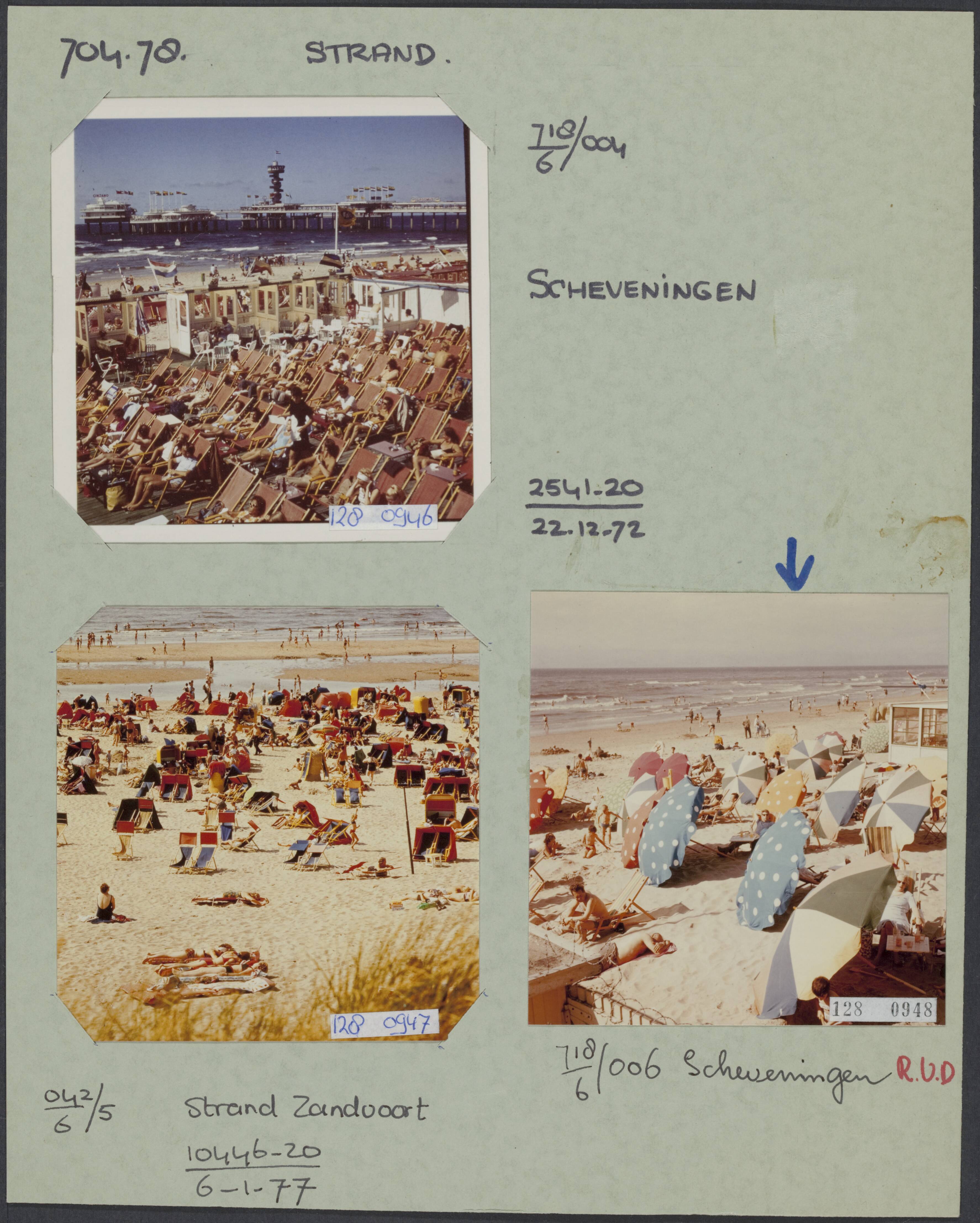 Zee, strand en duinen [RVD] — Strand. Scheveningen — Foto: Rijksvoorlichtingsdienst (RVD). Licentie: Set B: Rechtenvrij / Publiek Domein. Bron: Nationaal Archief. http://hdl.handle.net/10648/af44460e-d0b4-102d-bcf8-003048976d84