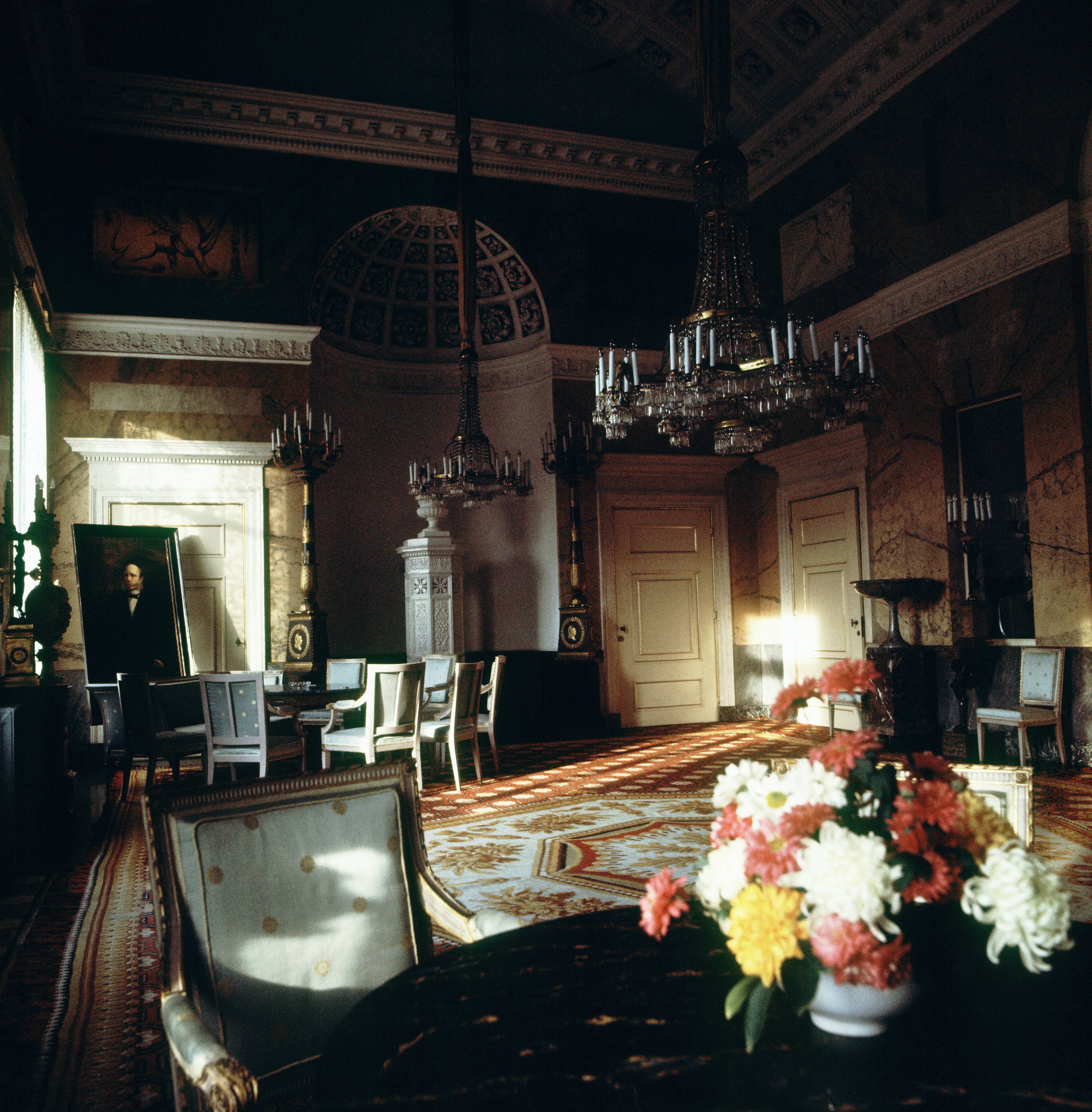 Paleis Soestdijk — Interieur — Foto: Onbekend / RVD. Licentie: Set B: Rechtenvrij / Publiek Domein. Bron: Nationaal Archief. http://hdl.handle.net/10648/afa83740-d0b4-102d-bcf8-003048976d84