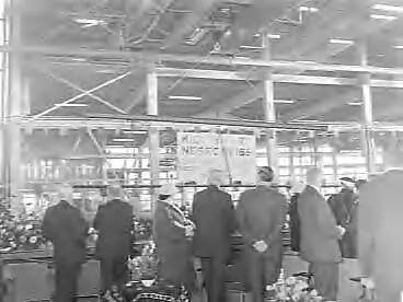 Fotocollectie Anefo — Opening nieuwe werf Zaanlandse Scheepsbouw Maatschappij te Zaandam — Foto: Bilsen, Joop van / Anefo. Licentie: Set B: Rechtenvrij / Publiek Domein. Bron: Nationaal Archief. http://hdl.handle.net/10648/a96f6452-d0b4-102d-bcf8-003048976d84