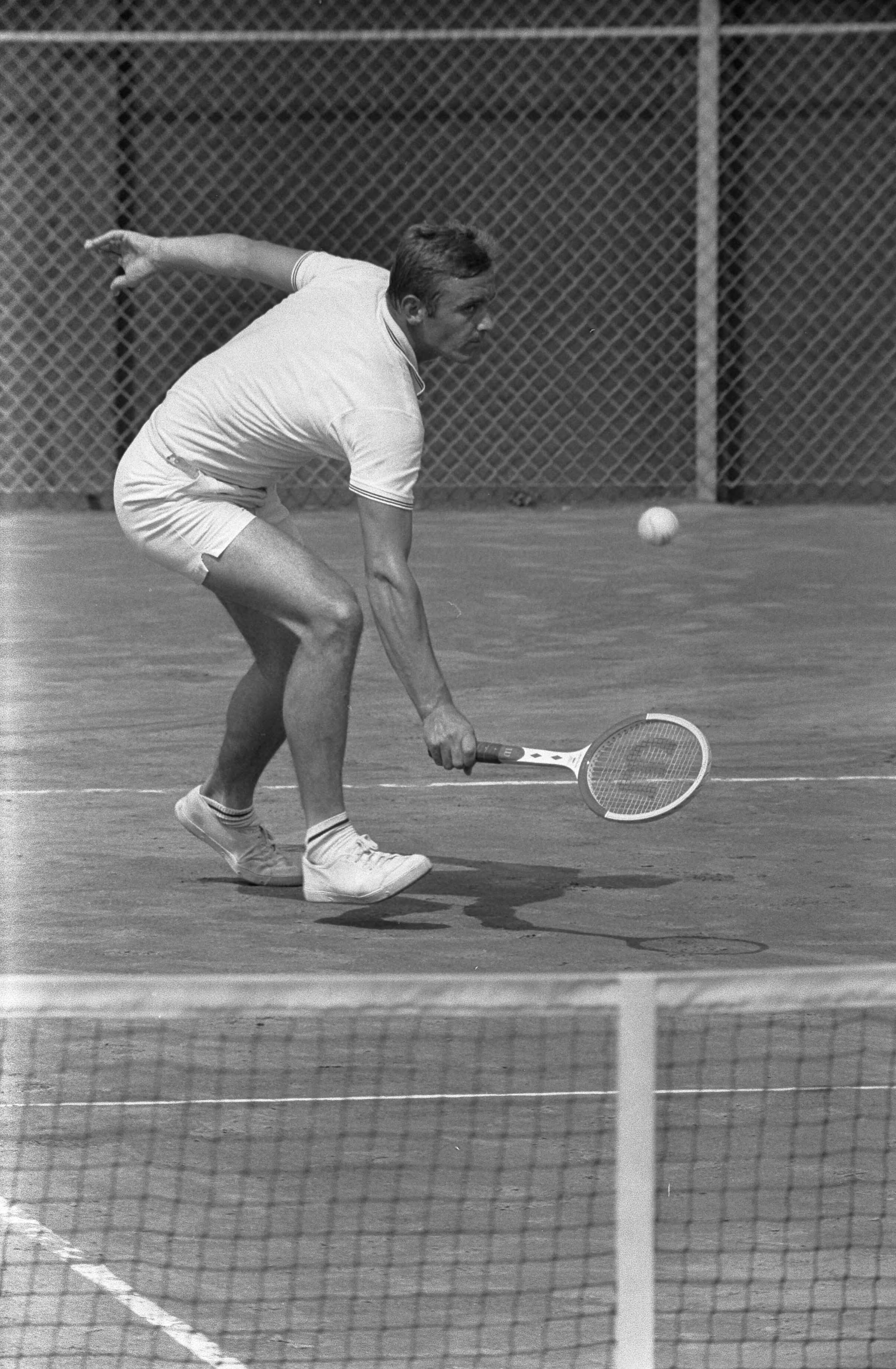 Fotocollectie Anefo — Nationale tenniskampioenschappen op Mets-banen in Scheveningen: Jan Hajer aktie — Foto: Koch, Eric / Anefo. Licentie: Set B: Rechtenvrij / Publiek Domein. Bron: Nationaal Archief. http://hdl.handle.net/10648/ab75f0b8-d0b4-102d-bcf8-003048976d84
