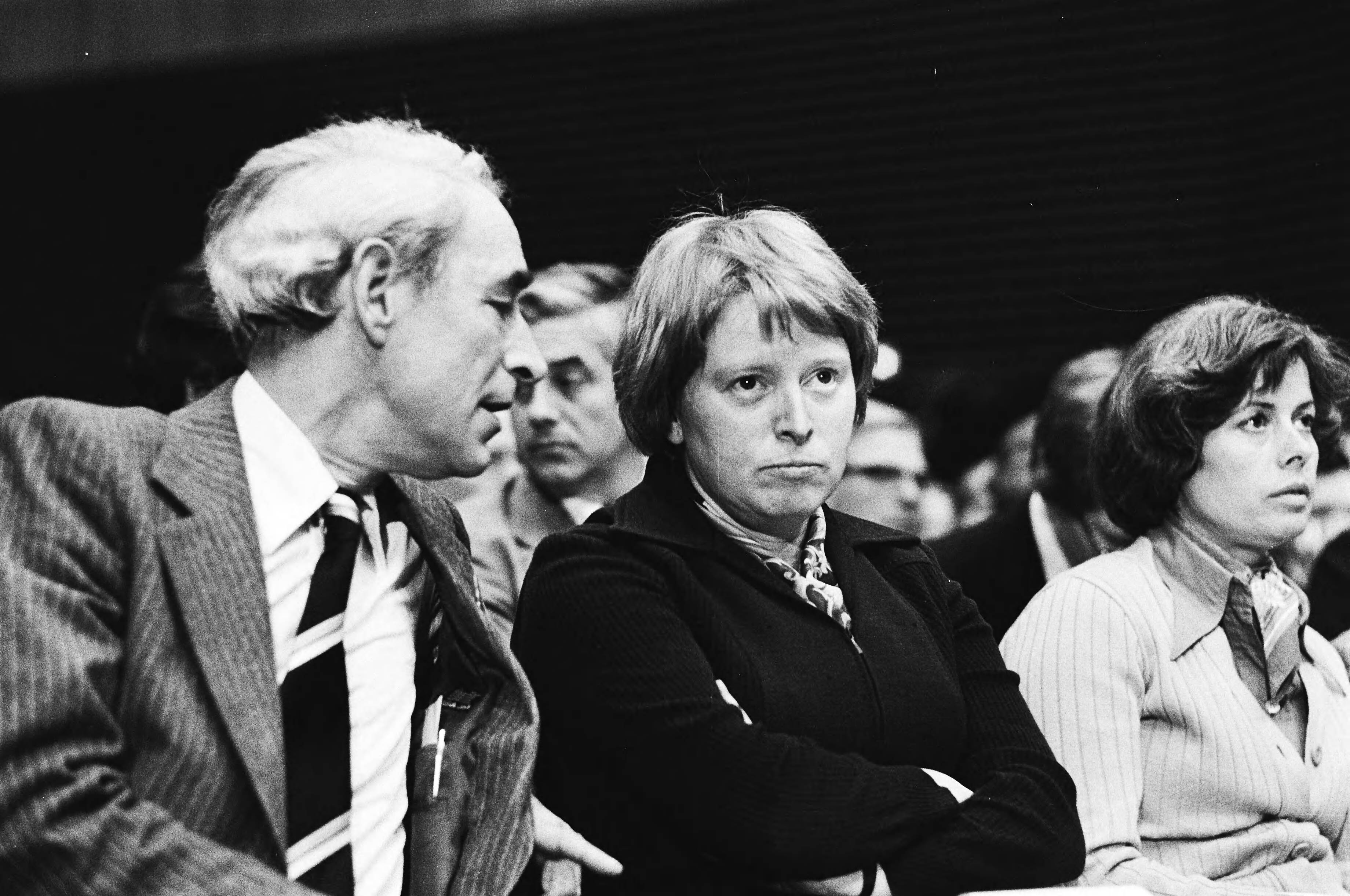 VVD congres in Breda — Mevrouw Kappeijne van de Copello (rechts) en Keja — Foto: Croes, Rob C. / Anefo. Licentie: Set B: Rechtenvrij / Publiek Domein. Bron: Nationaal Archief. http://hdl.handle.net/10648/acc8614e-d0b4-102d-bcf8-003048976d84