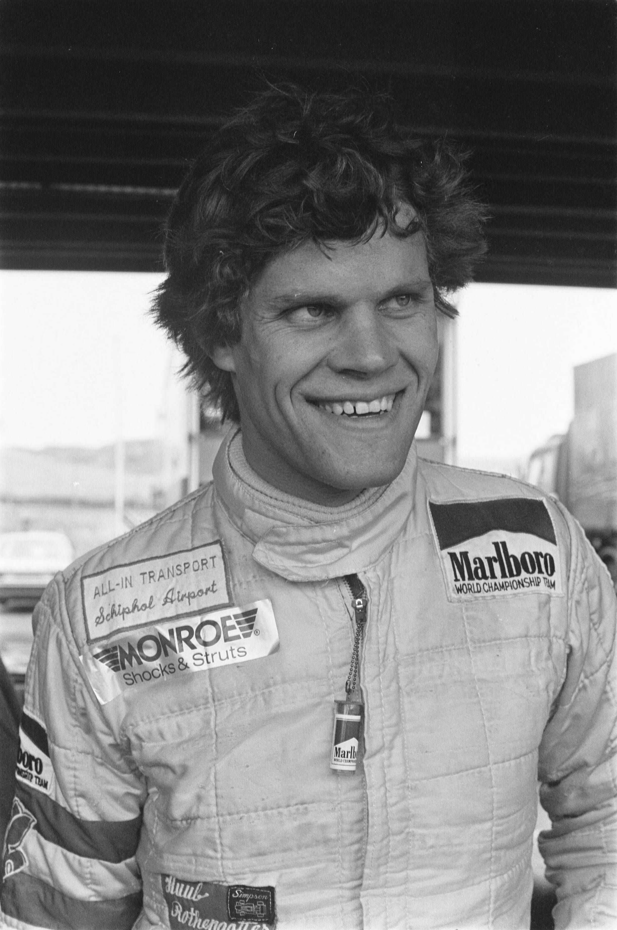 Grand Prix Zandvoort 1984 — Bandentesten voor Grand Prix Zandvoort; Huub Rothengatter — Foto: Croes, Rob C. / Anefo. Licentie: Set B: Rechtenvrij / Publiek Domein. Bron: Nationaal Archief. http://hdl.handle.net/10648/ad3ba686-d0b4-102d-bcf8-003048976d84