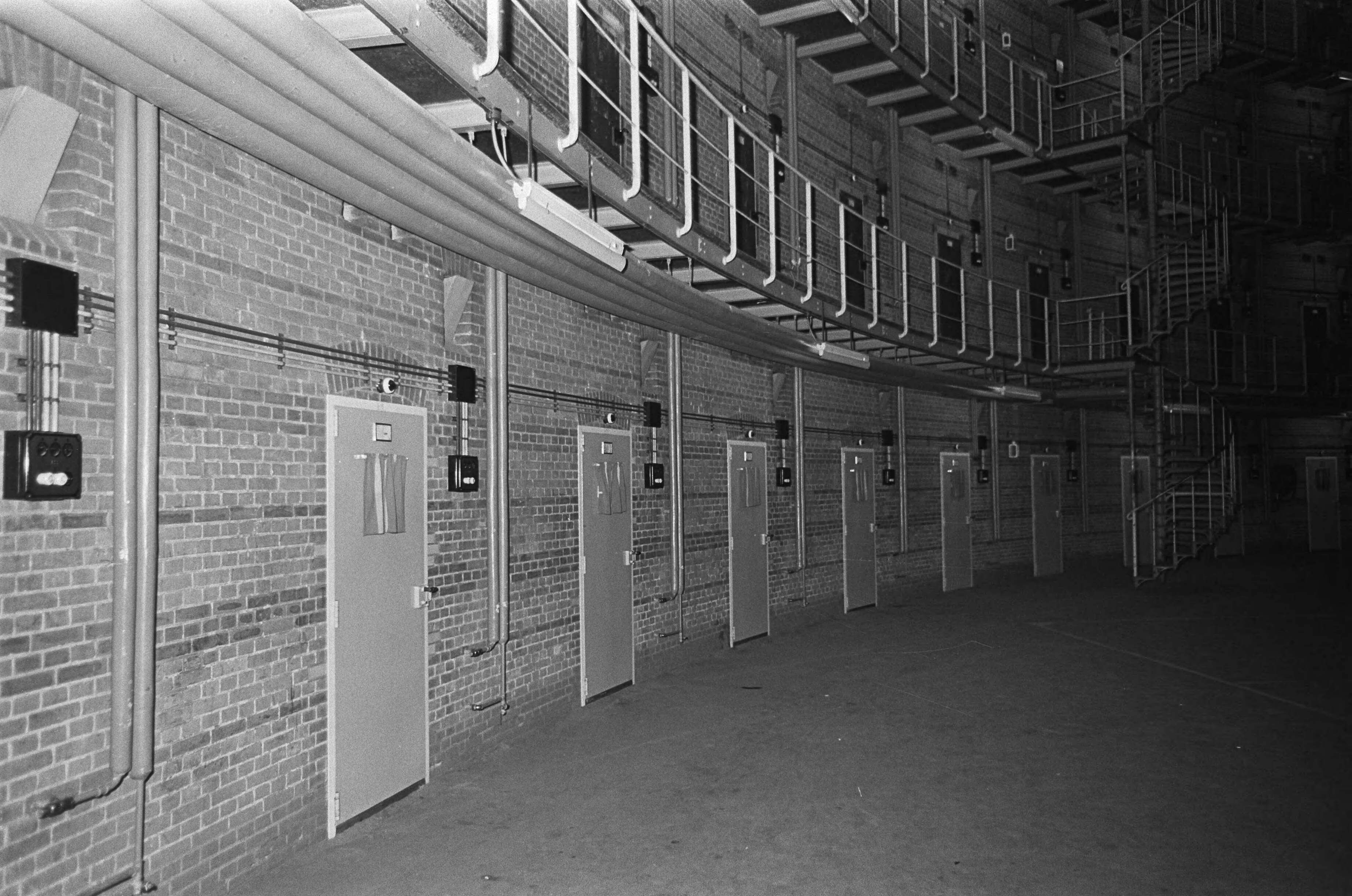 Fotocollectie Anefo — Gevangenis te Breda, in en exterieurs — Foto: Nijs, Jac. de / Anefo. Licentie: Set B: Rechtenvrij / Publiek Domein. Bron: Nationaal Archief. http://hdl.handle.net/10648/ab0fb320-d0b4-102d-bcf8-003048976d84
